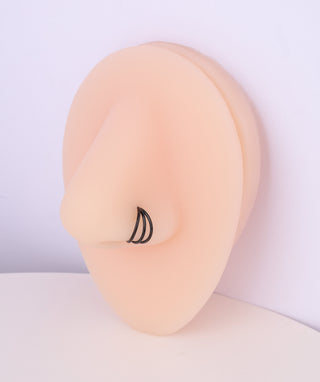 Three Layer Clicker Hoop - OumoJewelry