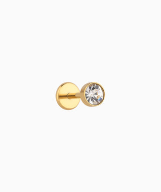 Basic Gem Flatback Stud - OumoJewelry