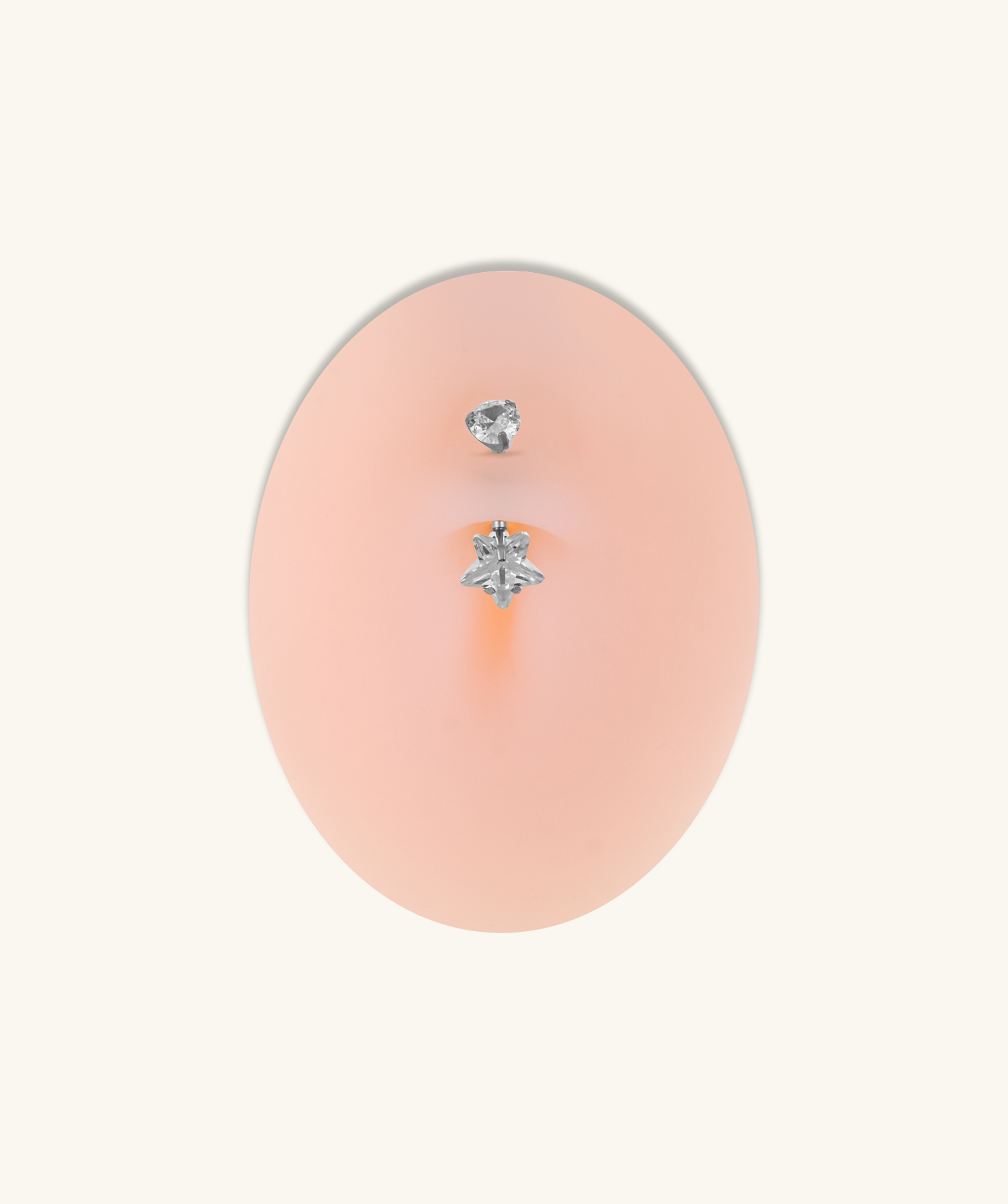 Titanium Elara Belly Ring - Titanium - Navel - Oumo Jewelry