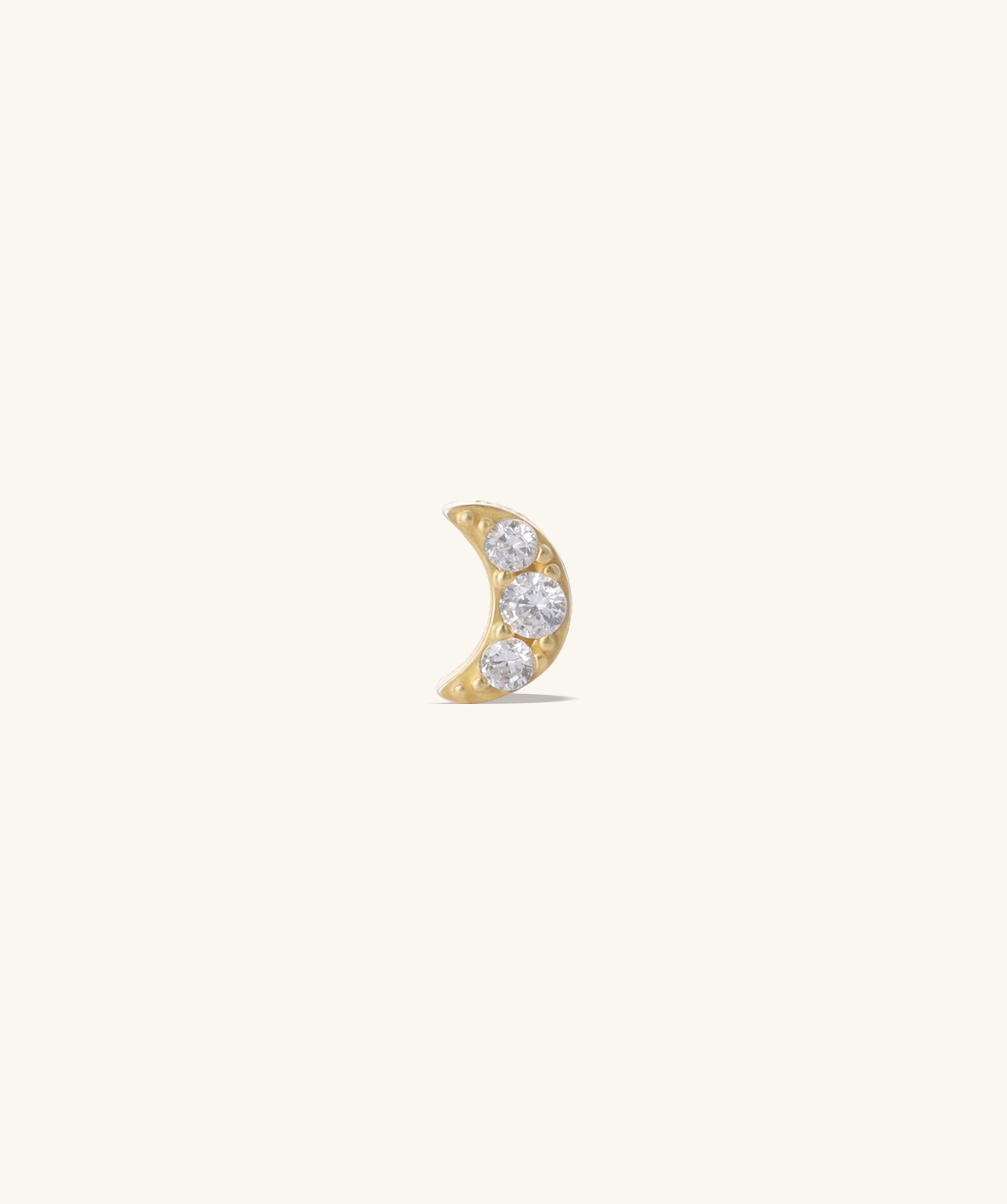 Moon Star Reversible Flatback Stud - OumoJewelry
