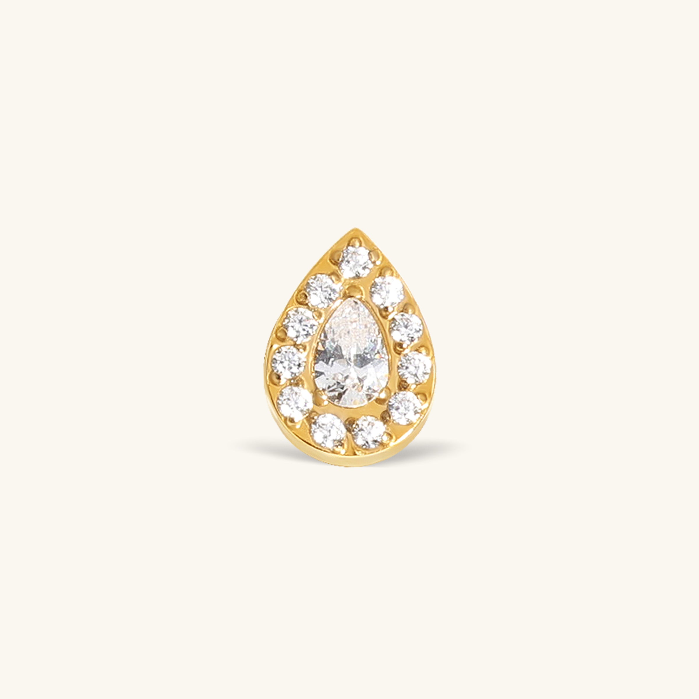 Titanium Noemi Teardrop Stud