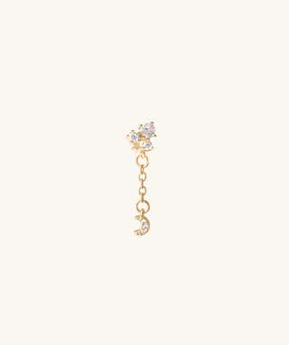 Lunar Dangle Stud - OumoJewelry