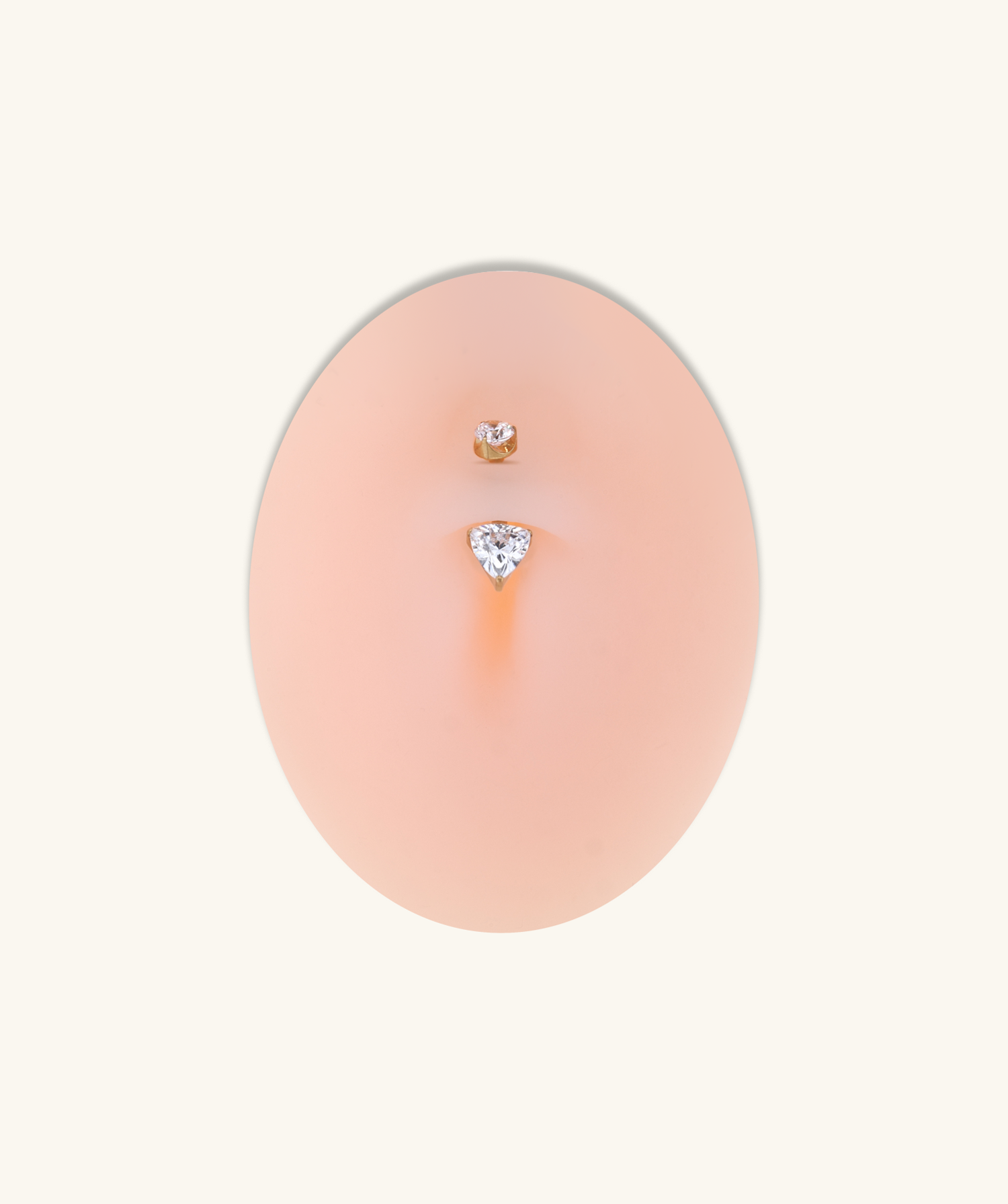 Titanium Trinity Shine Belly Ring - OumoJewelry