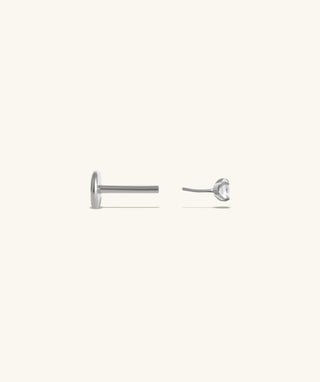 Titanium Gemstones Flatback Stud - OumoJewelry