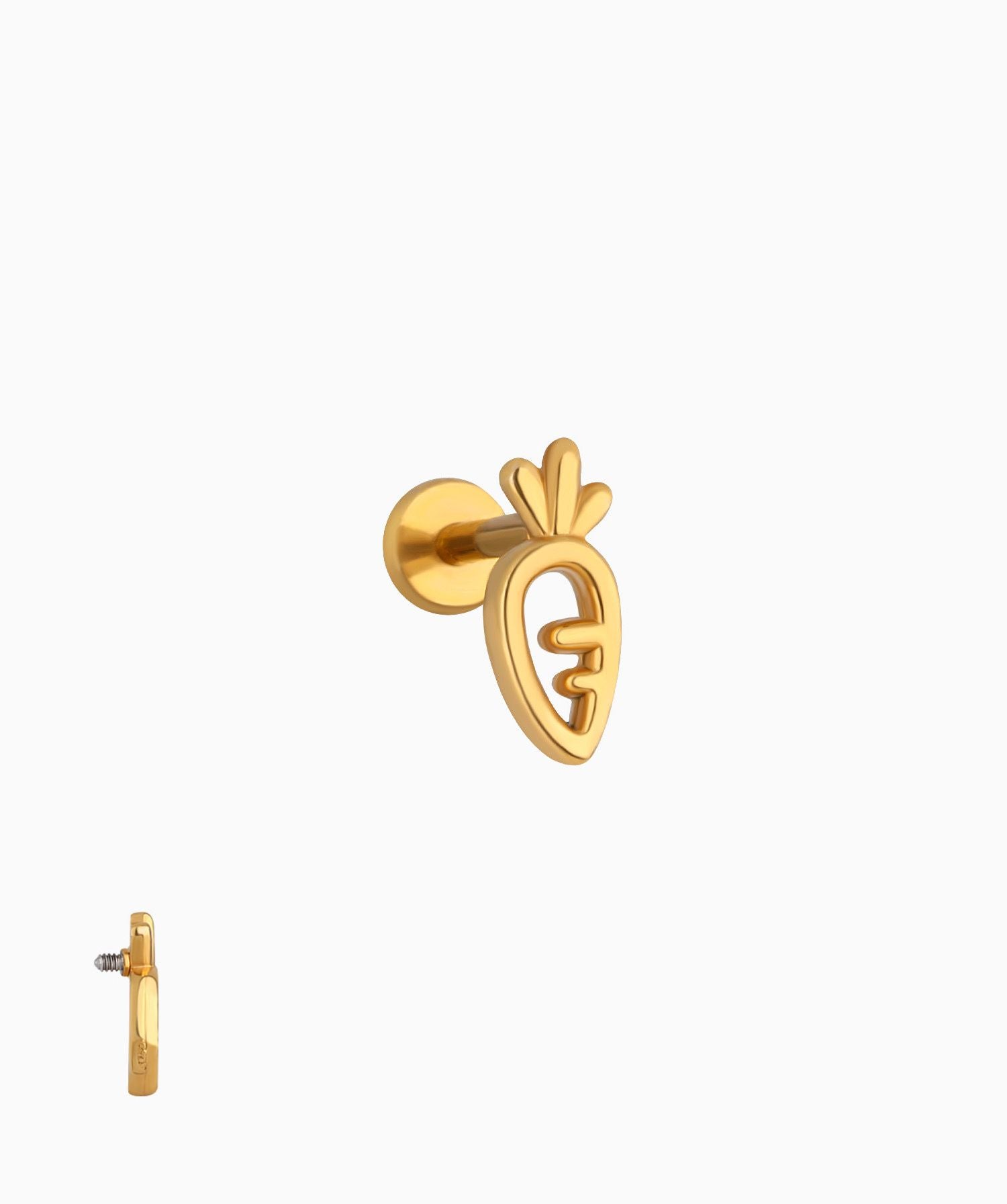 Cute Carrot Flatback Stud 🥕 - OumoJewelry
