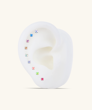 Titanium Aurora Stud - OumoJewelry