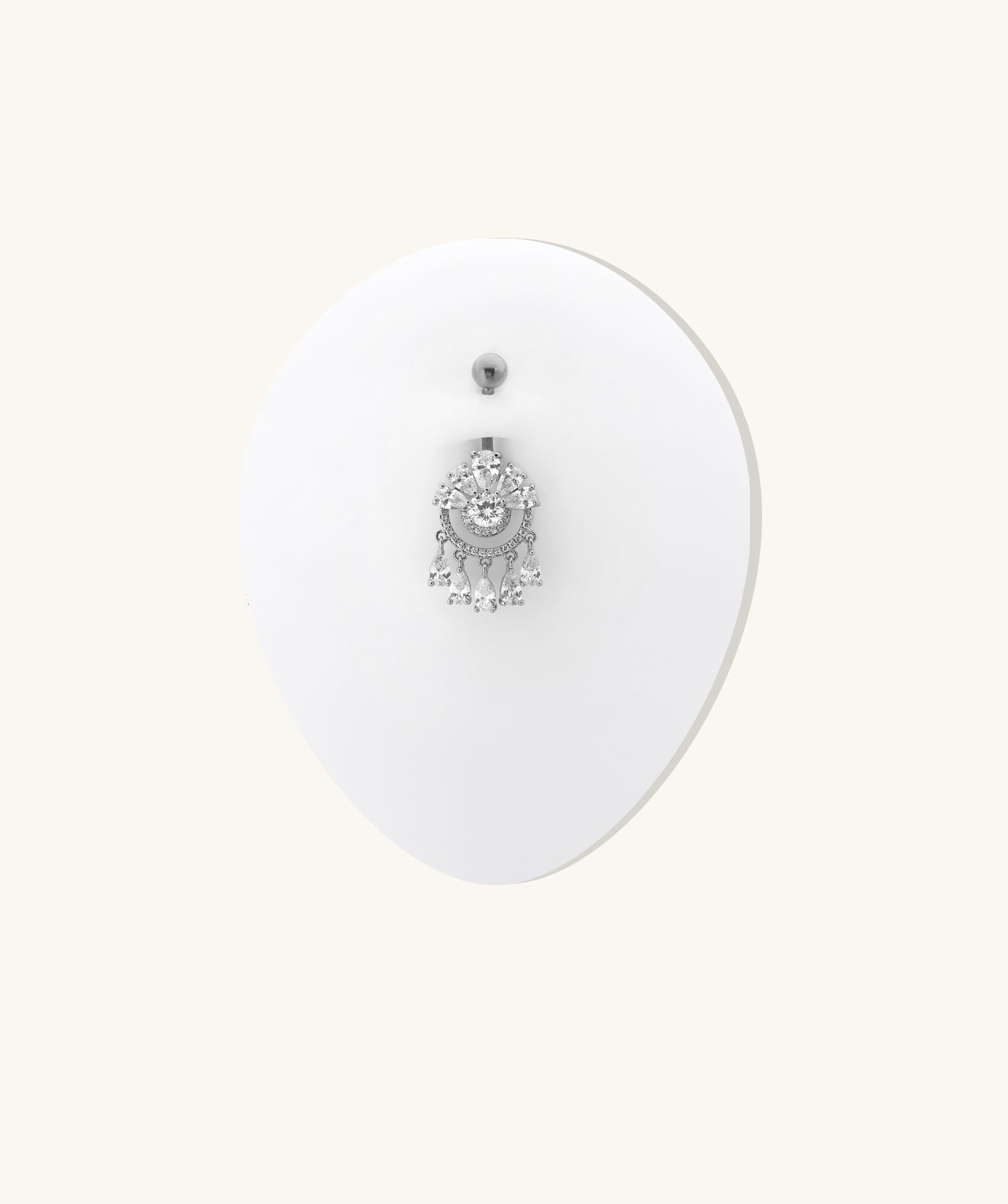 Nelia Belly Ring - Stainless Steel - Navel - Oumo Jewelry