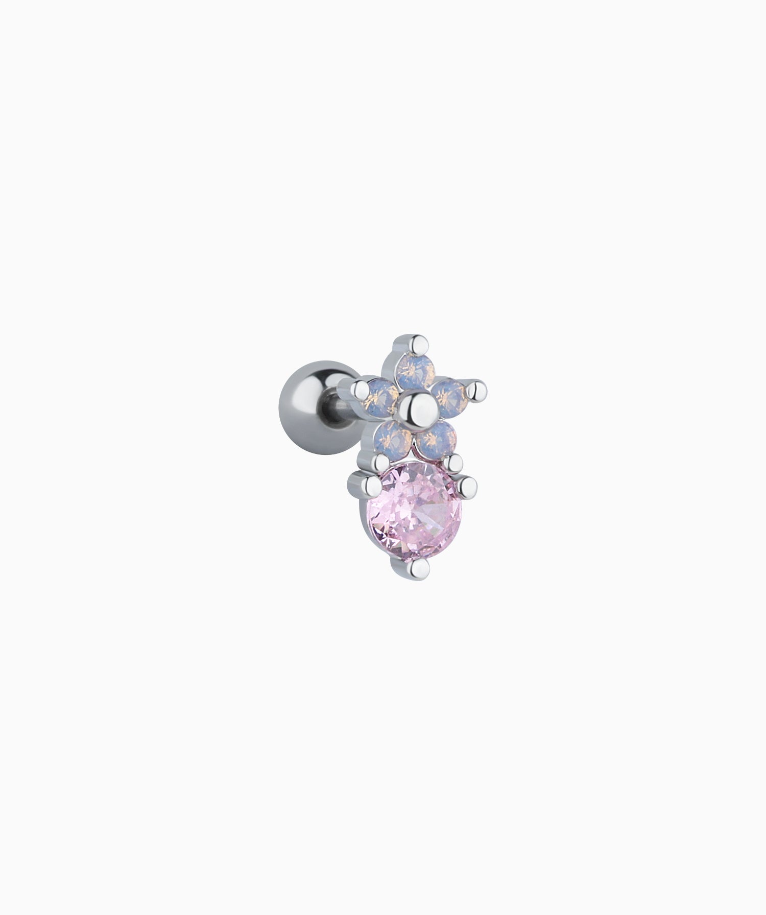 Sweet Dream Flower Stud - Stainless Steel - Upper Lobe, Helix - Oumo Jewelry