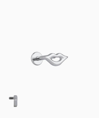 Titanium Lip Flatback Stud - OumoJewelry