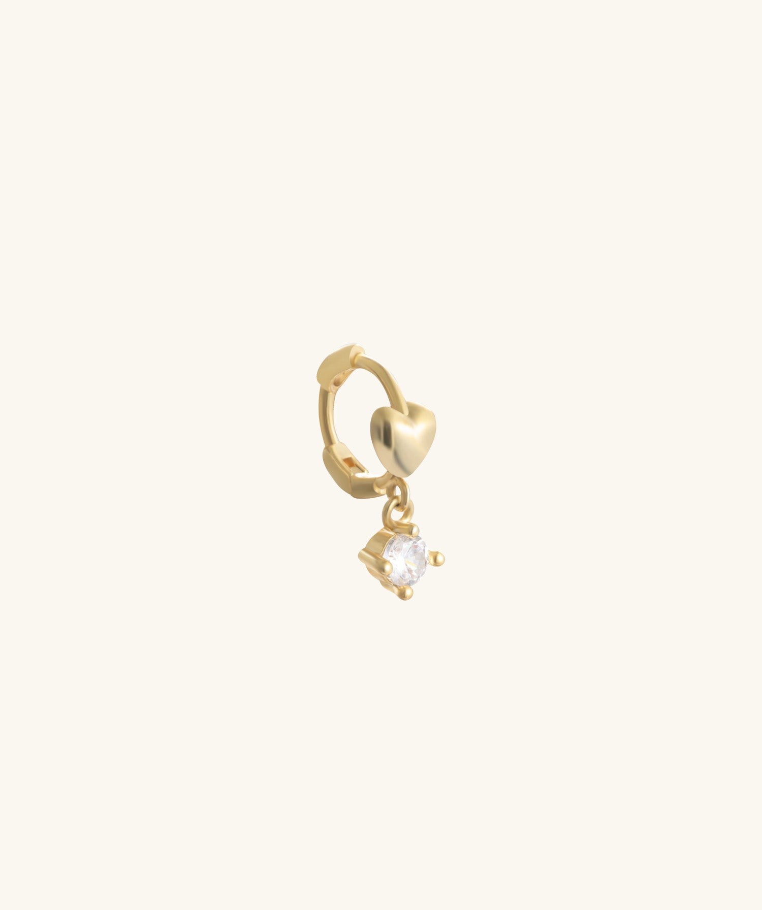 Heart Helix Hoop - OumoJewelry