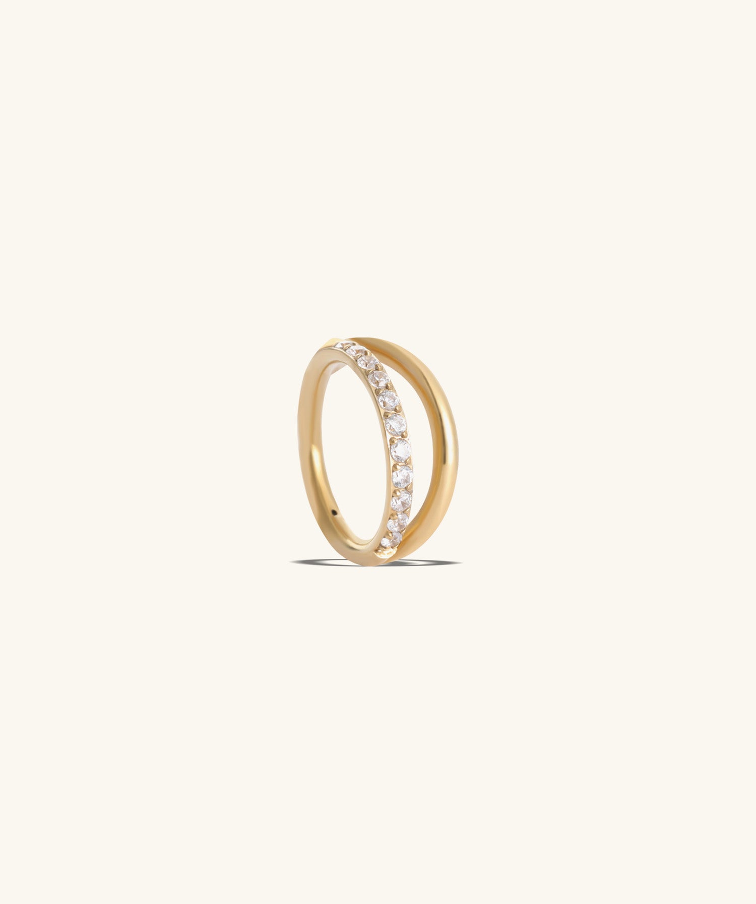 Shiny Double Layer Clicker Hoop