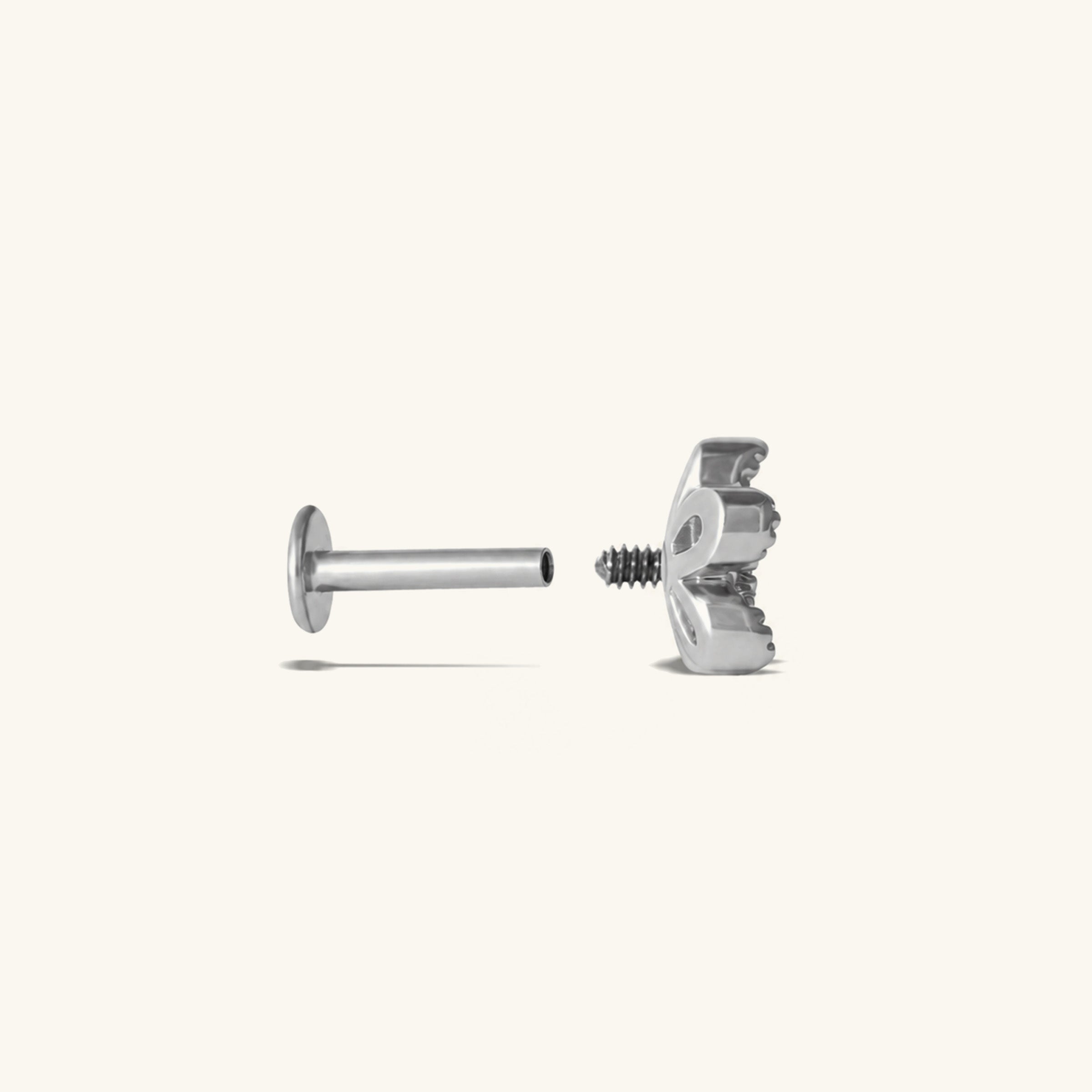 Floral Flatback Stud