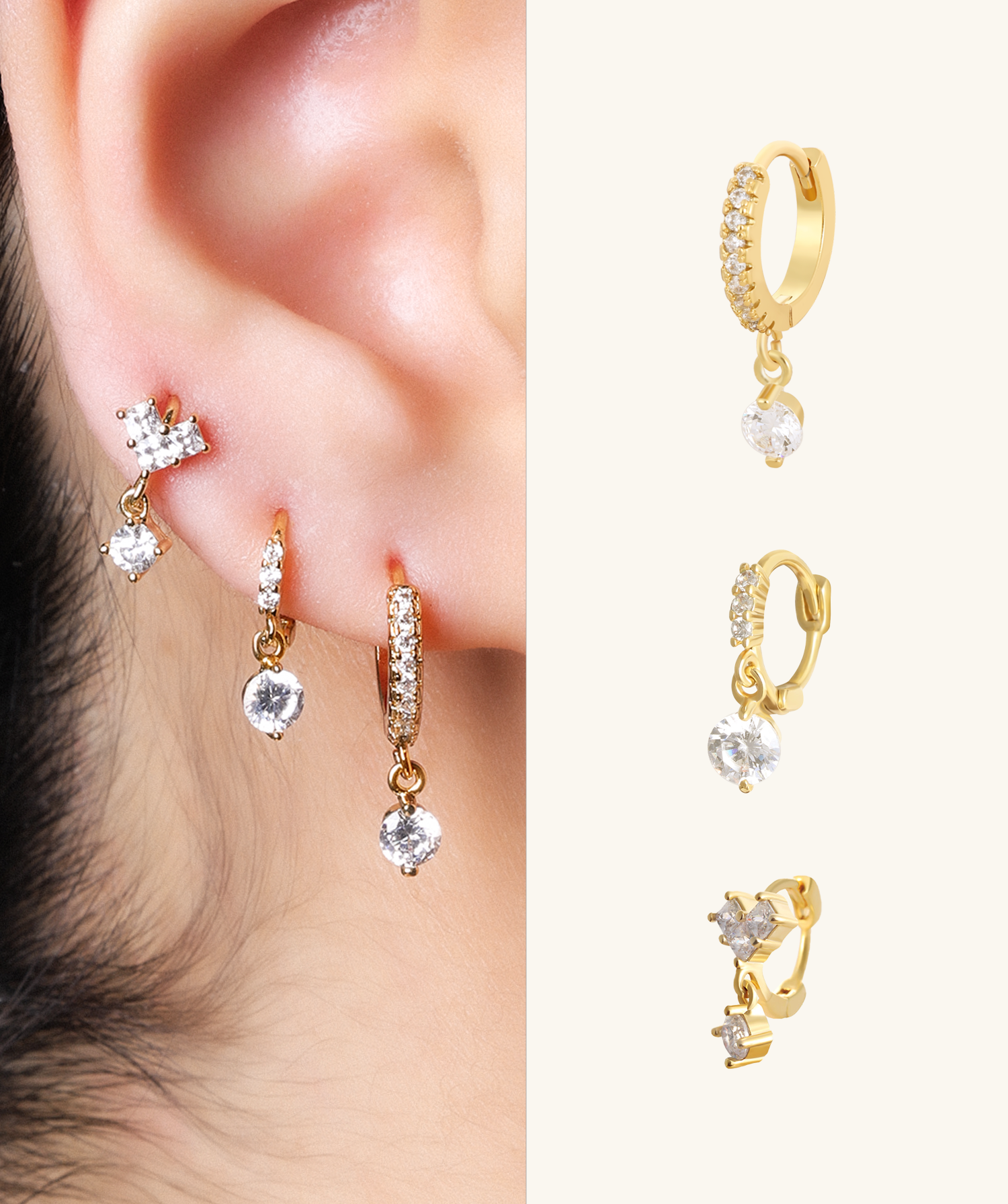 Drop Sparkle Set - OumoJewelry