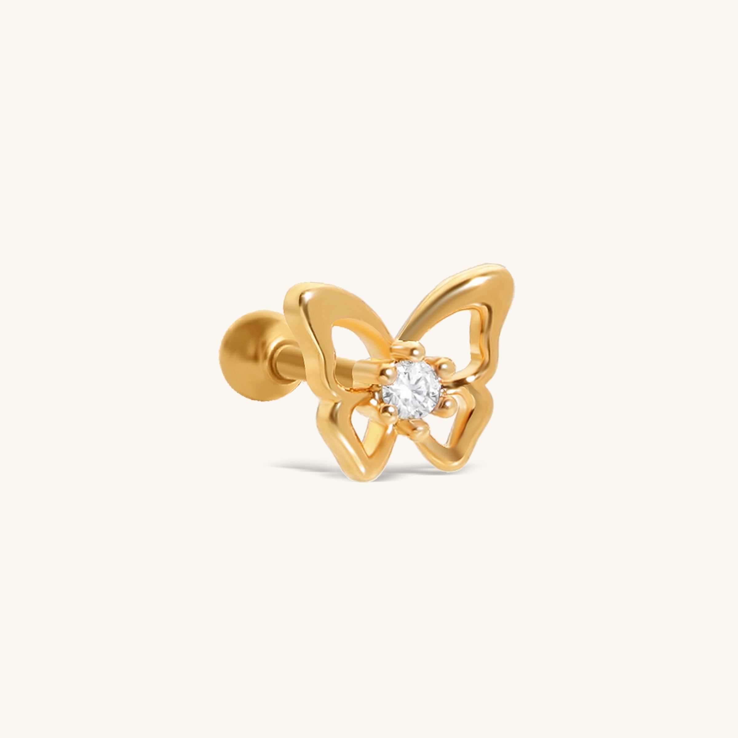 Lyra Butterfly Stud - OumoJewelry