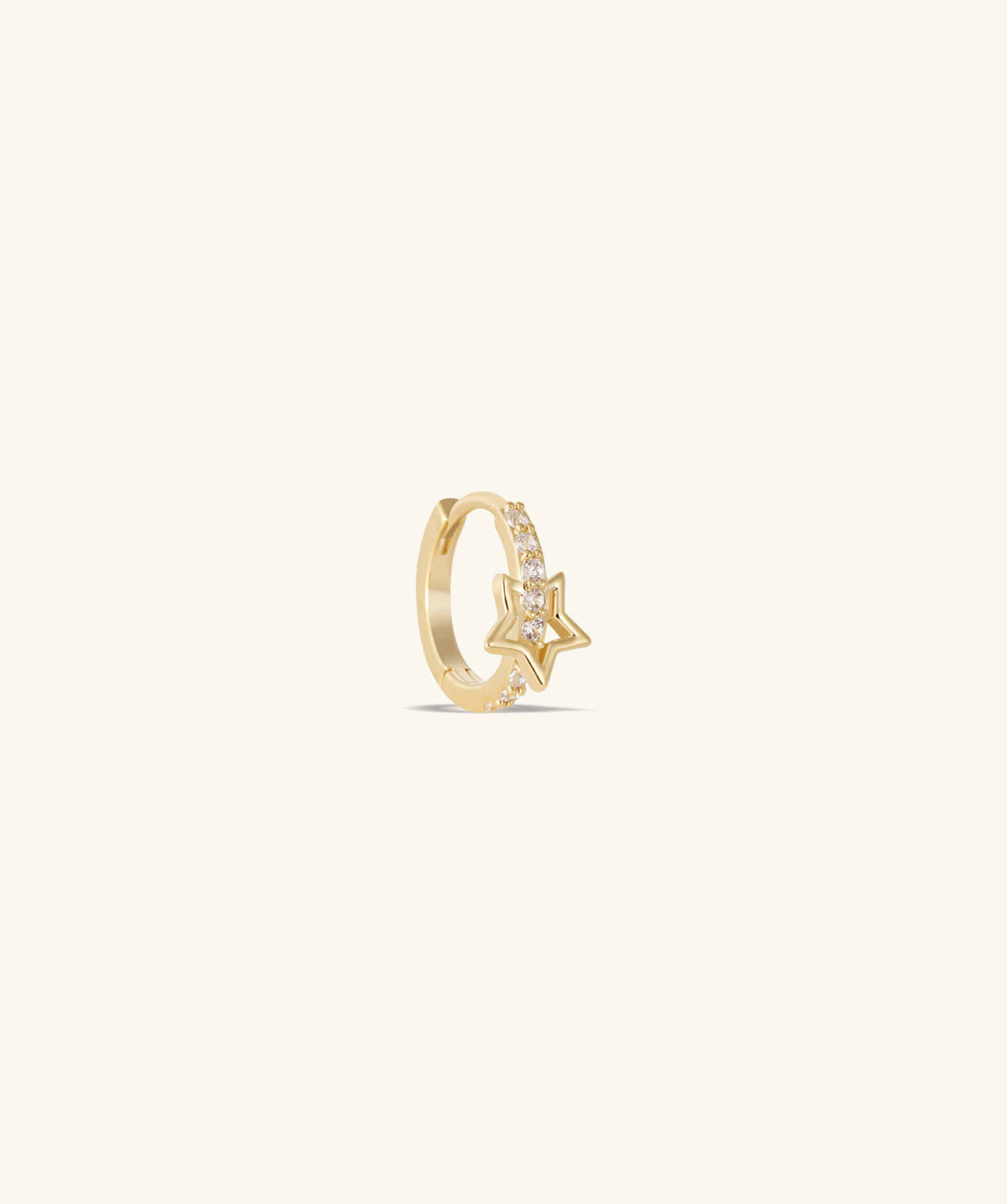 Star Gem Hoop - OumoJewelry