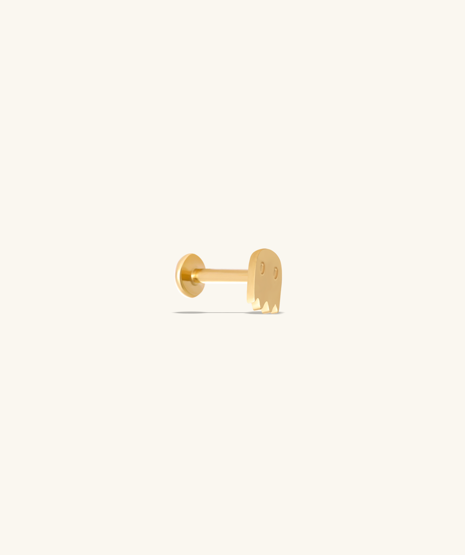 Titanium Ghost Stud - OumoJewelry