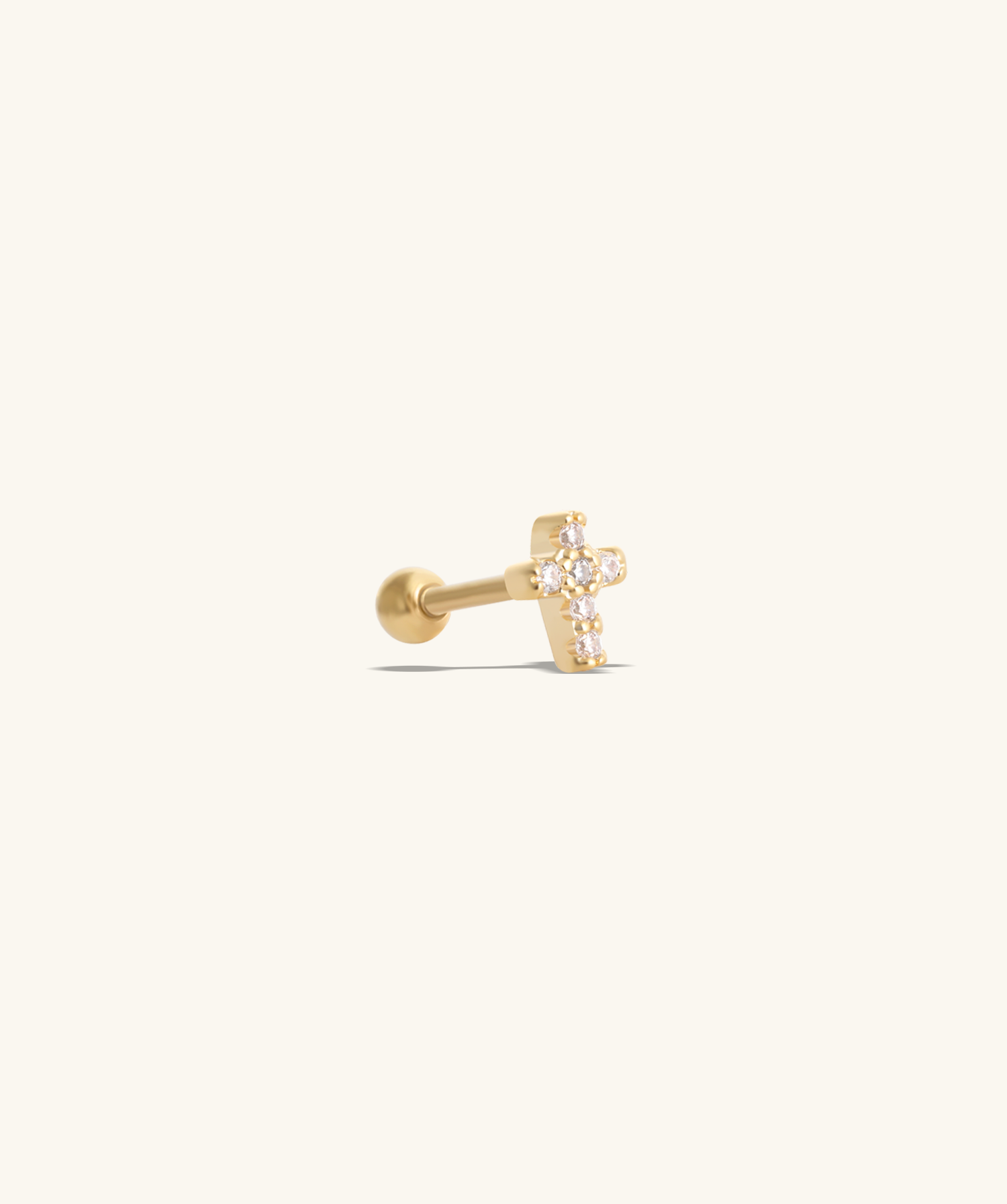 Petite Cross Stud - OumoJewelry