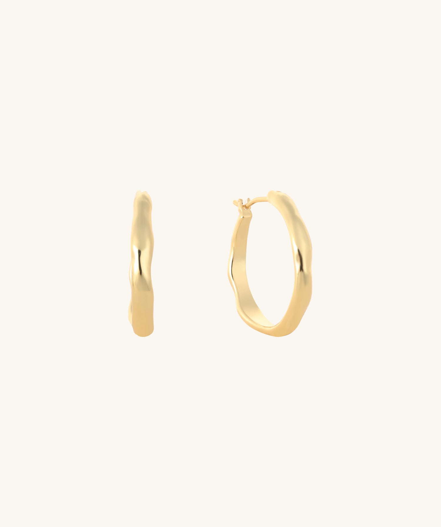 Wave Hoops - OumoJewelry