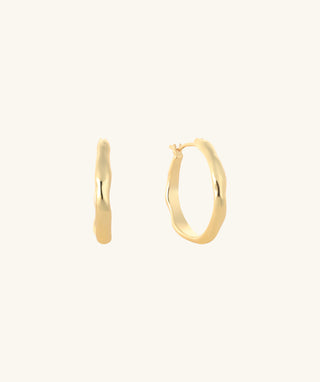Wave Hoops - OumoJewelry