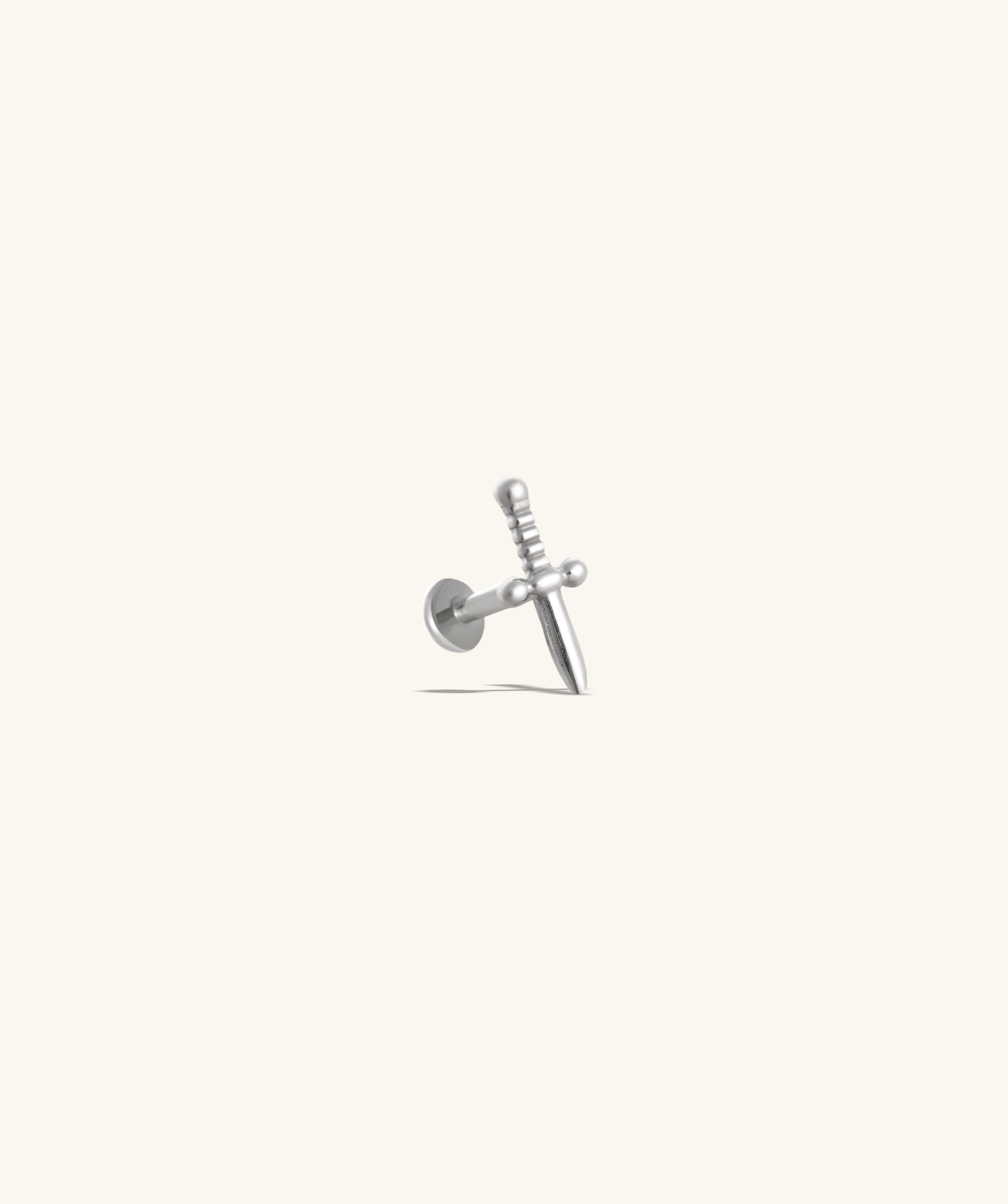 Titanium Sword Flatback Stud - OumoJewelry