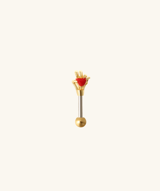 Love Vertical Helix Stud - OumoJewelry