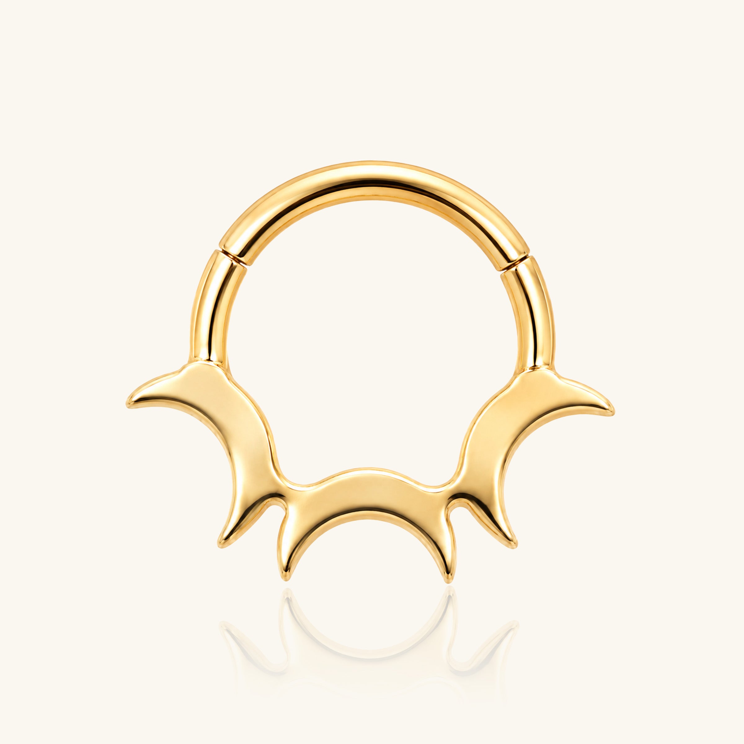 Titanium Nila Clicker Hoop