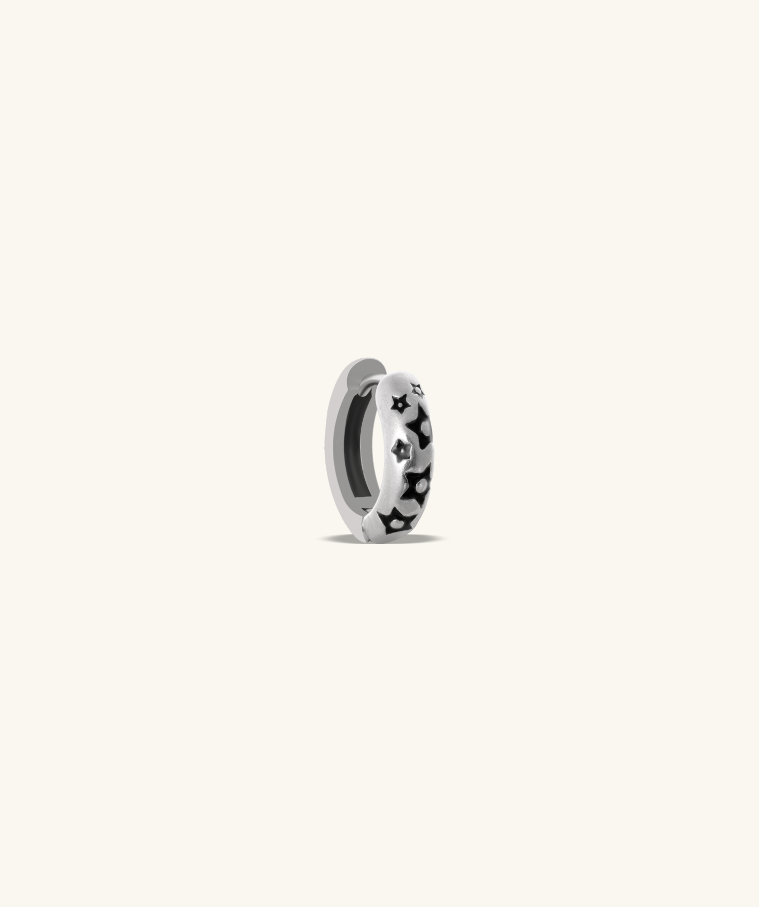 Cool Black Star Hoop - OumoJewelry