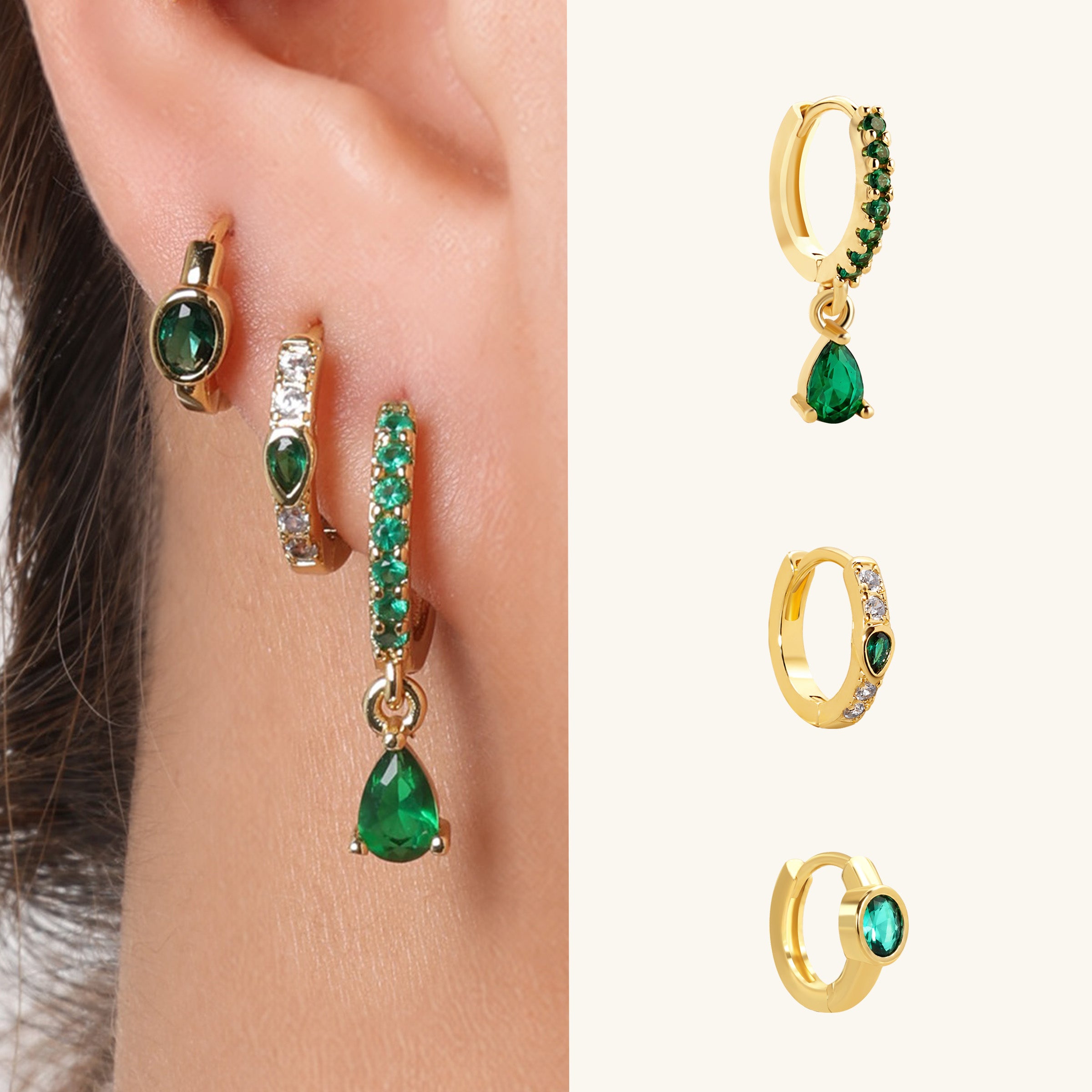 Milae Hoop Set - OumoJewelry