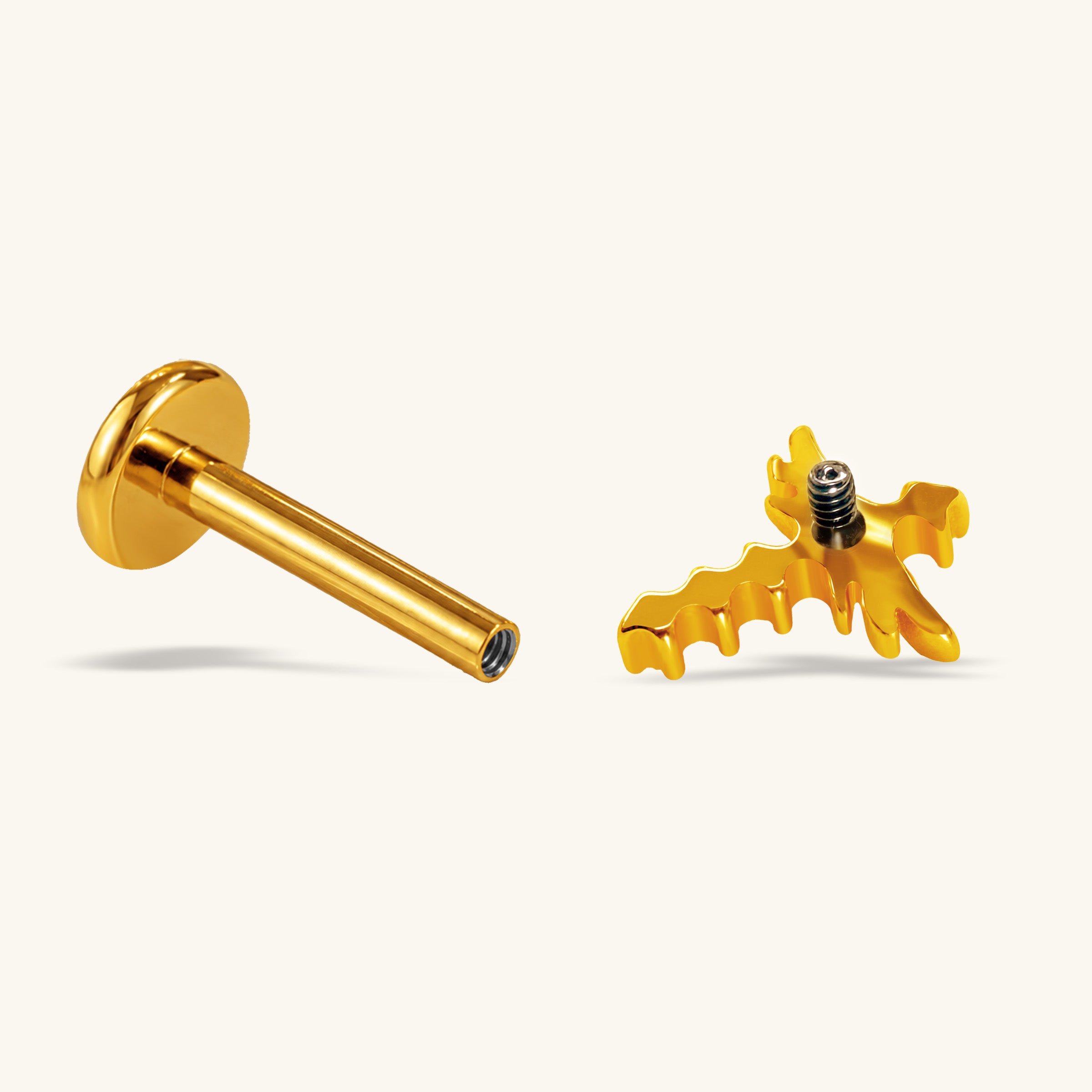 Titanium Lunet Stud
