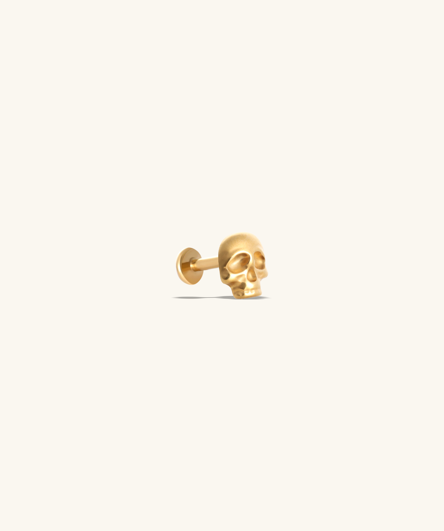 💀Titanium Cool Skull Flatback Stud - OumoJewelry