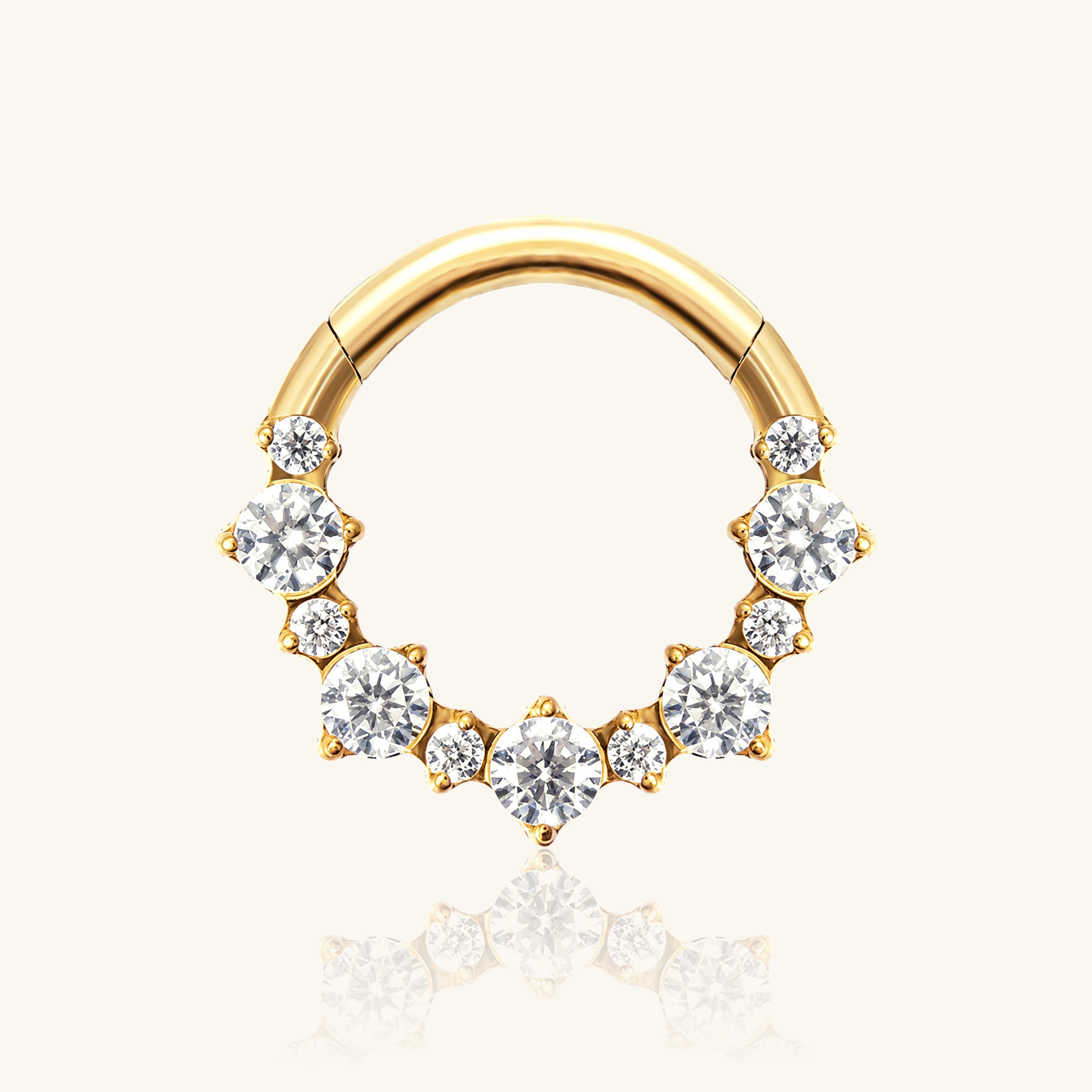 Titanium Lyria Clicker Hoop