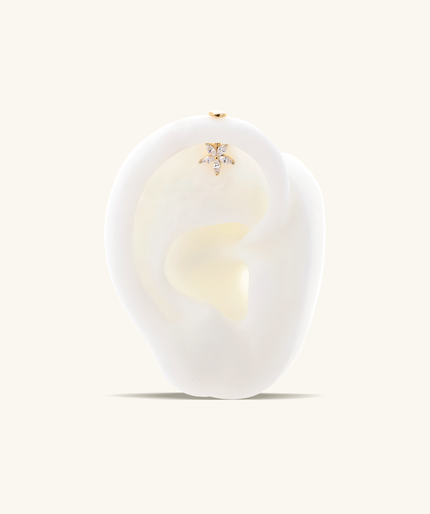 Flower Vertical Helix Stud - OumoJewelry
