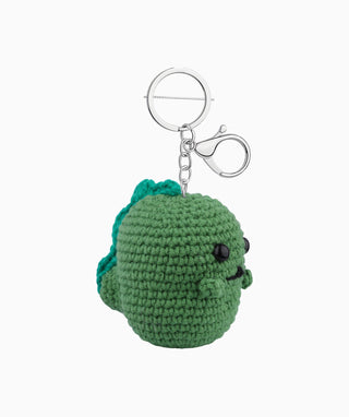 Super Cute Dinosaur Crochet Keychain - OumoJewelry