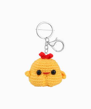 Super Cute Chick Crochet Keychain - OumoJewelry