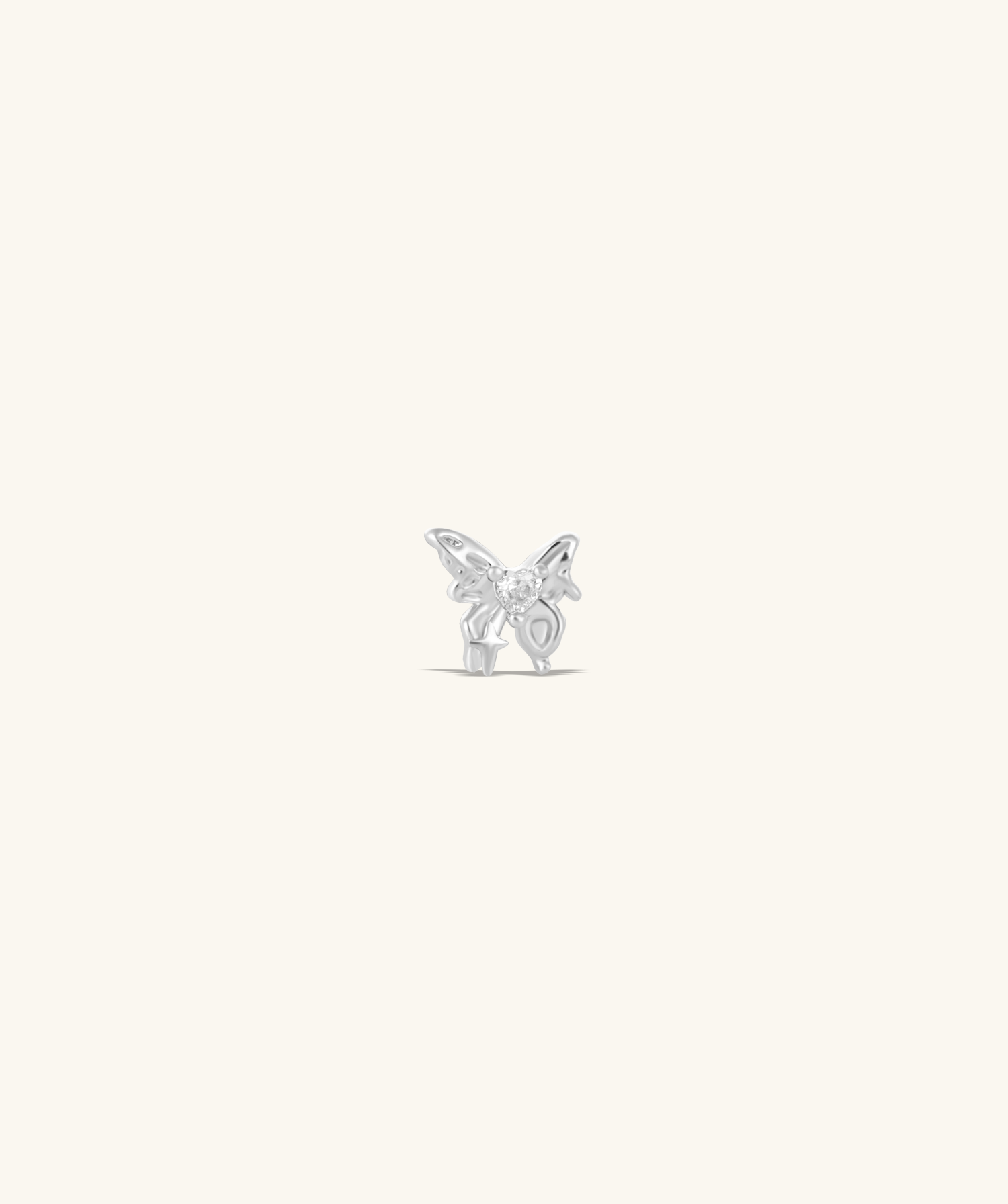 Loving Butterfly Flatback Stud - OumoJewelry