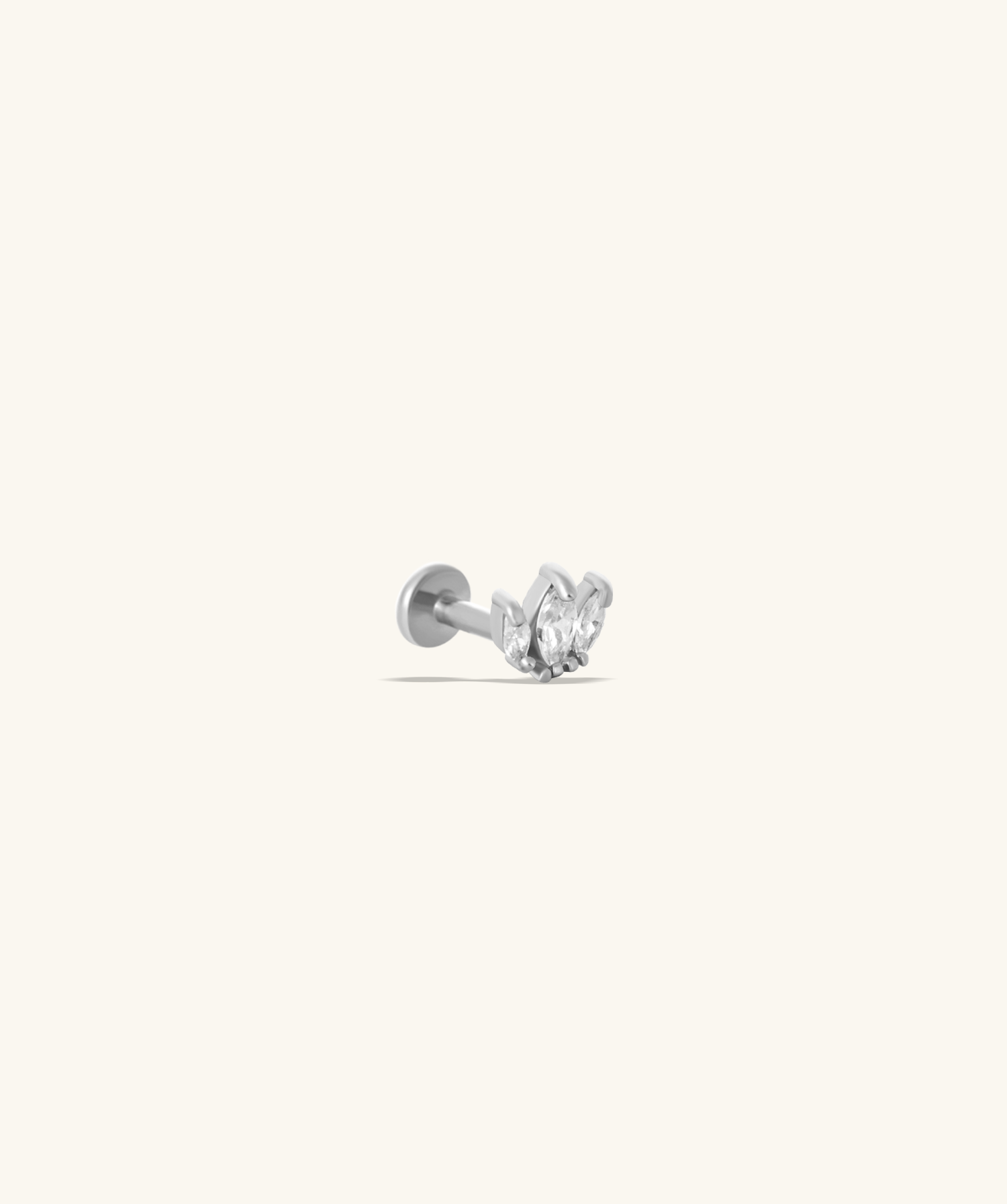 Marquise Gems Flatback Stud - OumoJewelry