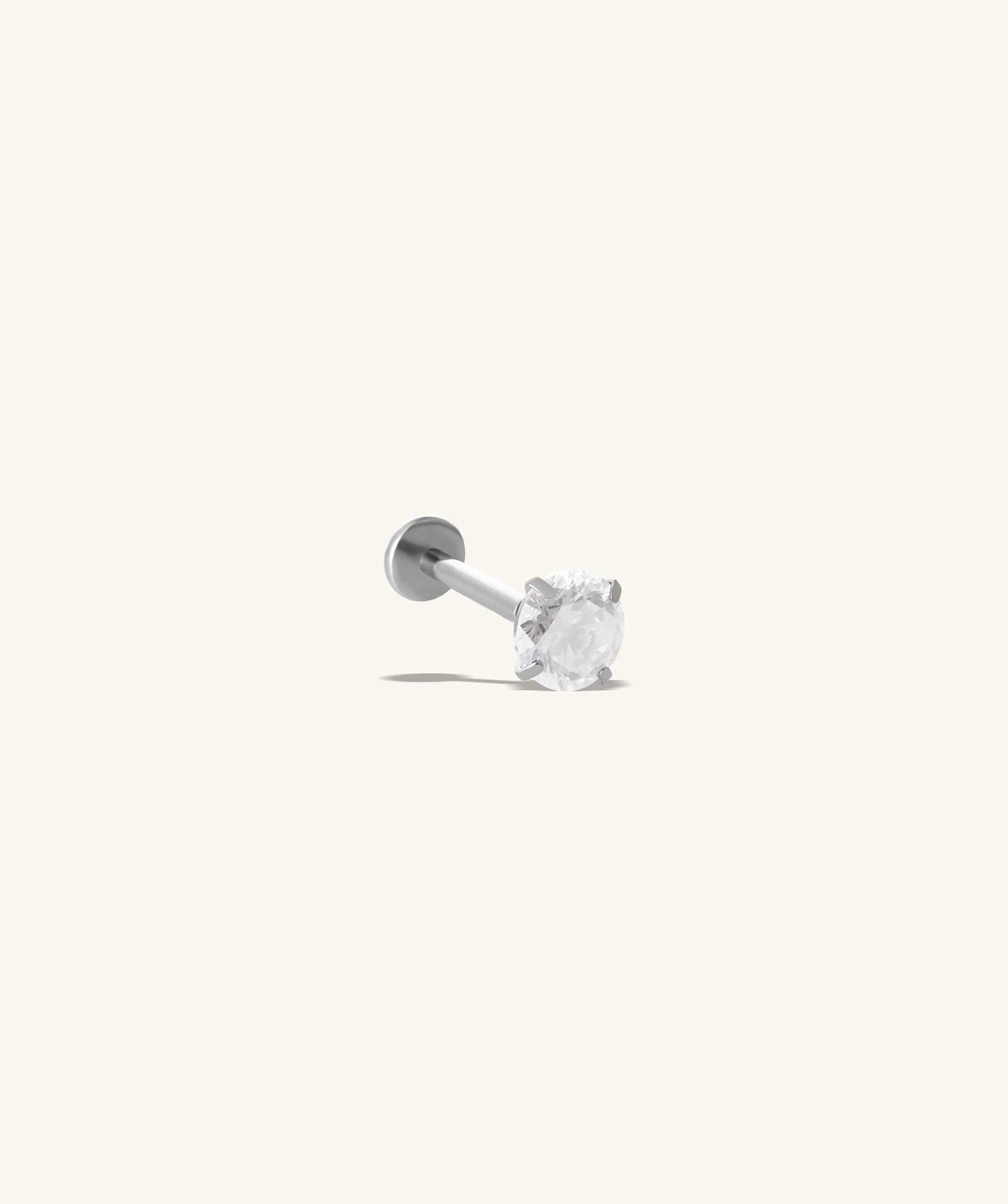 Titanium Gemstone Flatback Stud - OumoJewelry