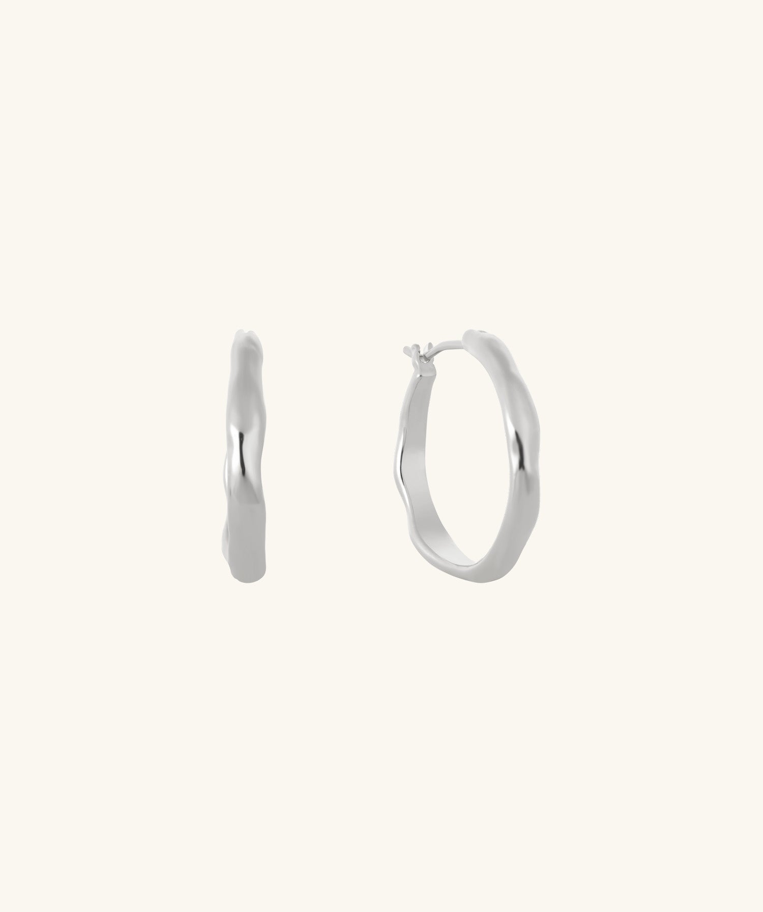 Wave Hoops - OumoJewelry