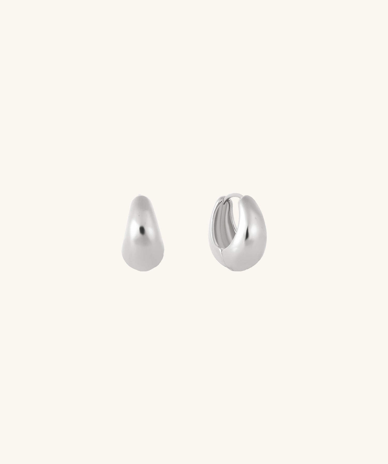 Teardrop Huggies - OumoJewelry