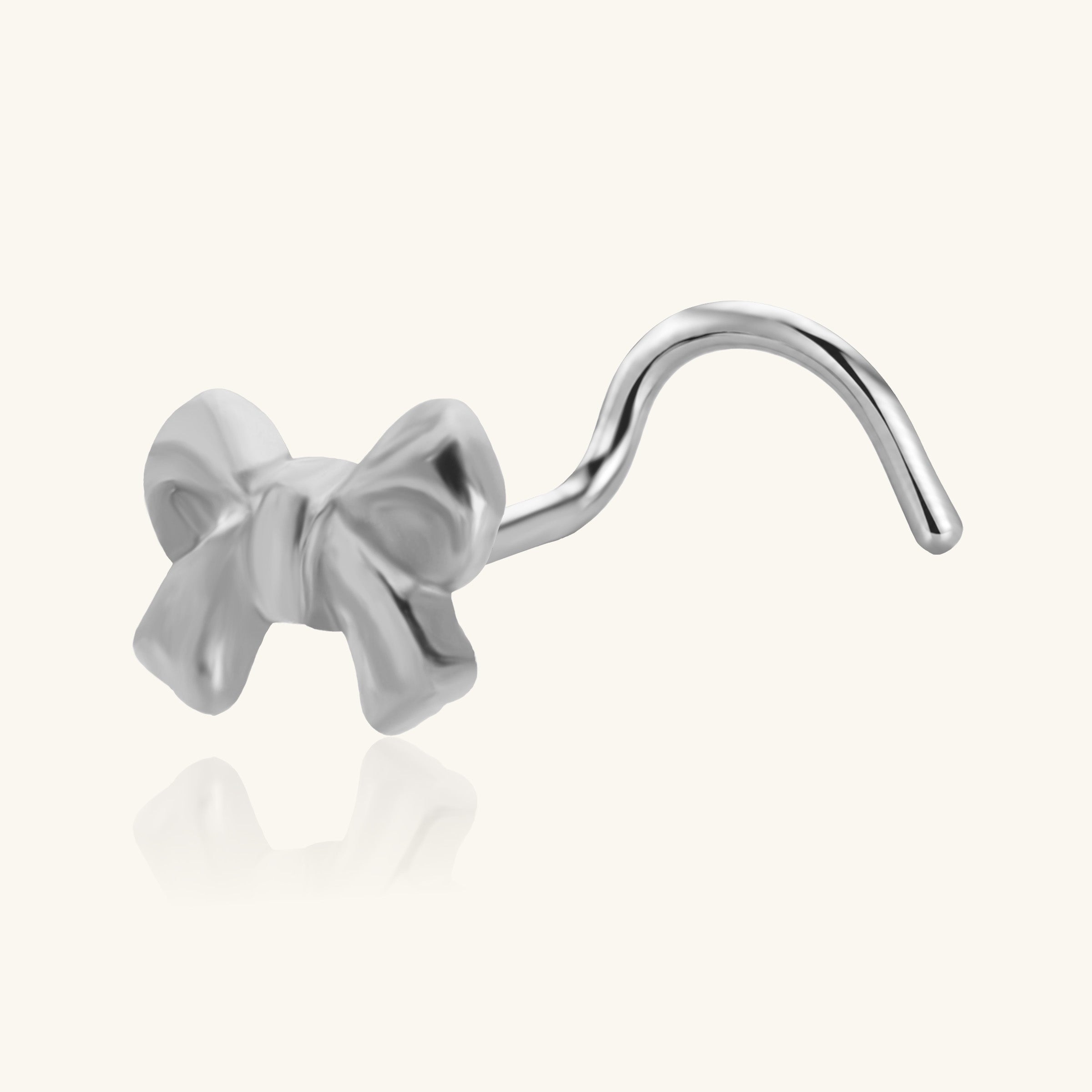 Titanium Bow Nose Stud