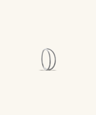Basic Double Layer Clicker Hoop - OumoJewelry
