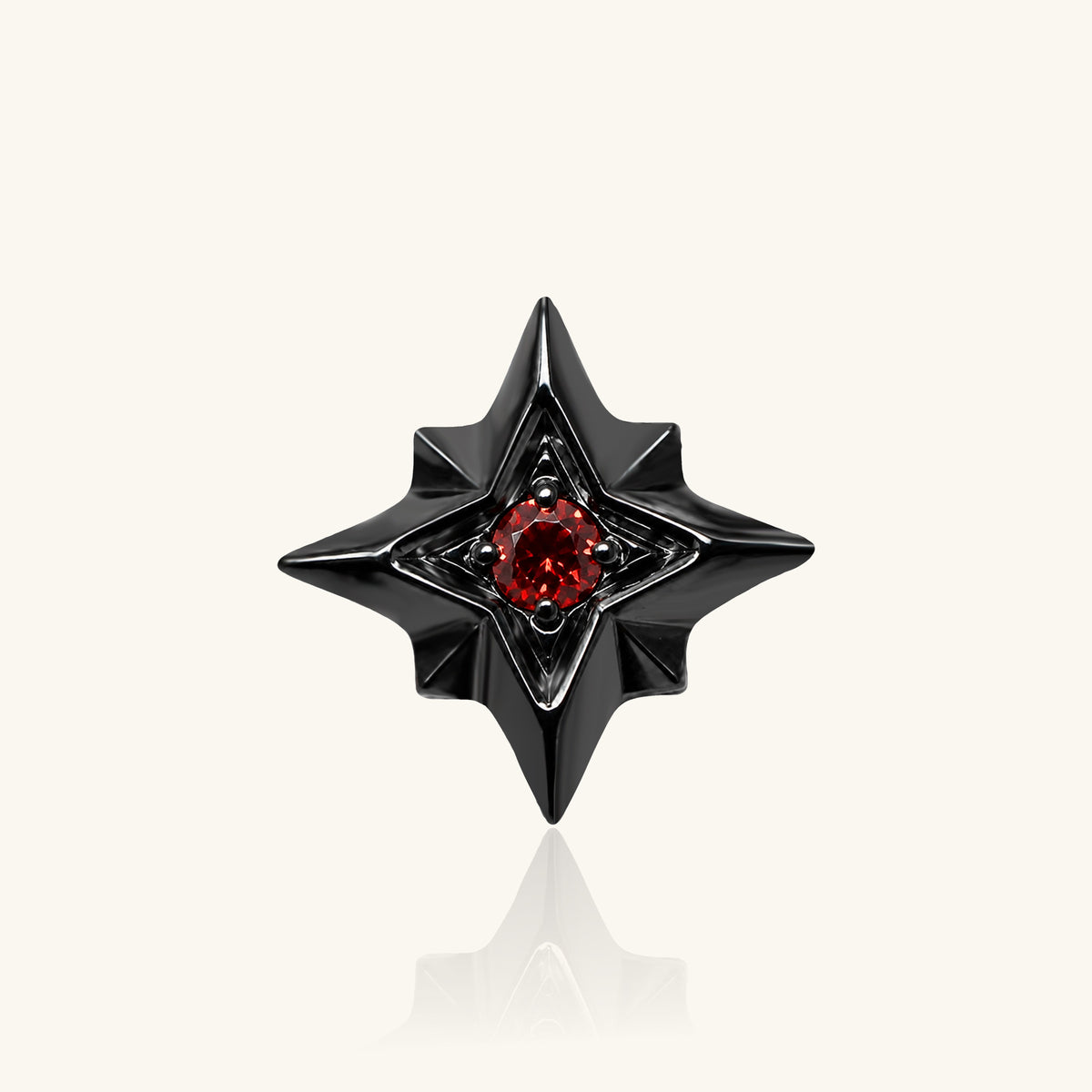 Titanium Flora Stud