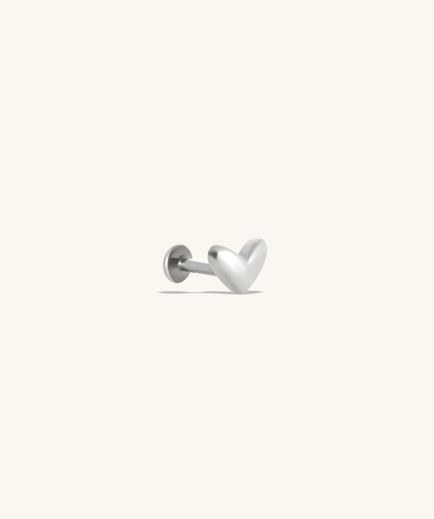 Puffed Heart Stud - OumoJewelry