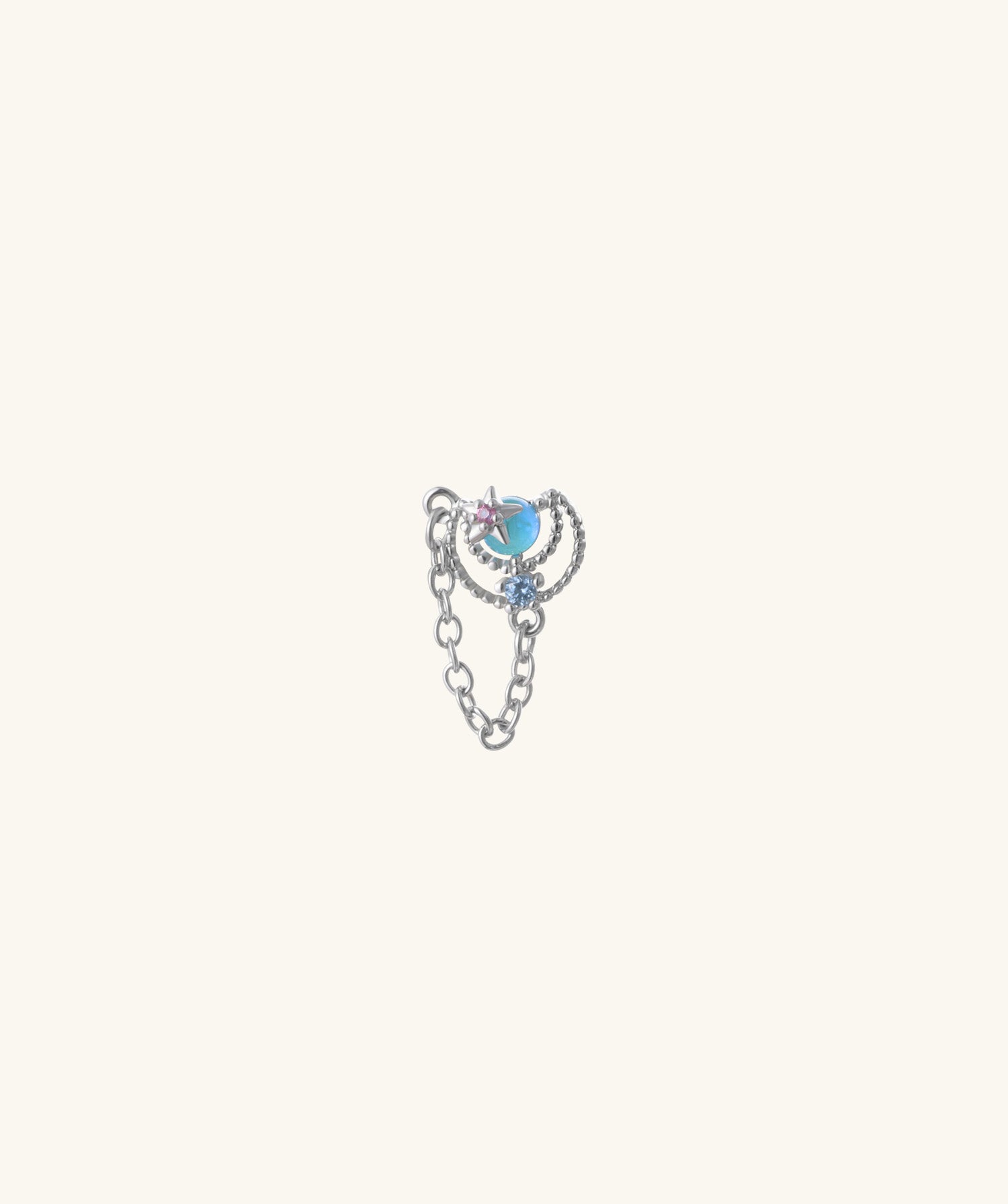 Opal Star & Moon Chain - OumoJewelry