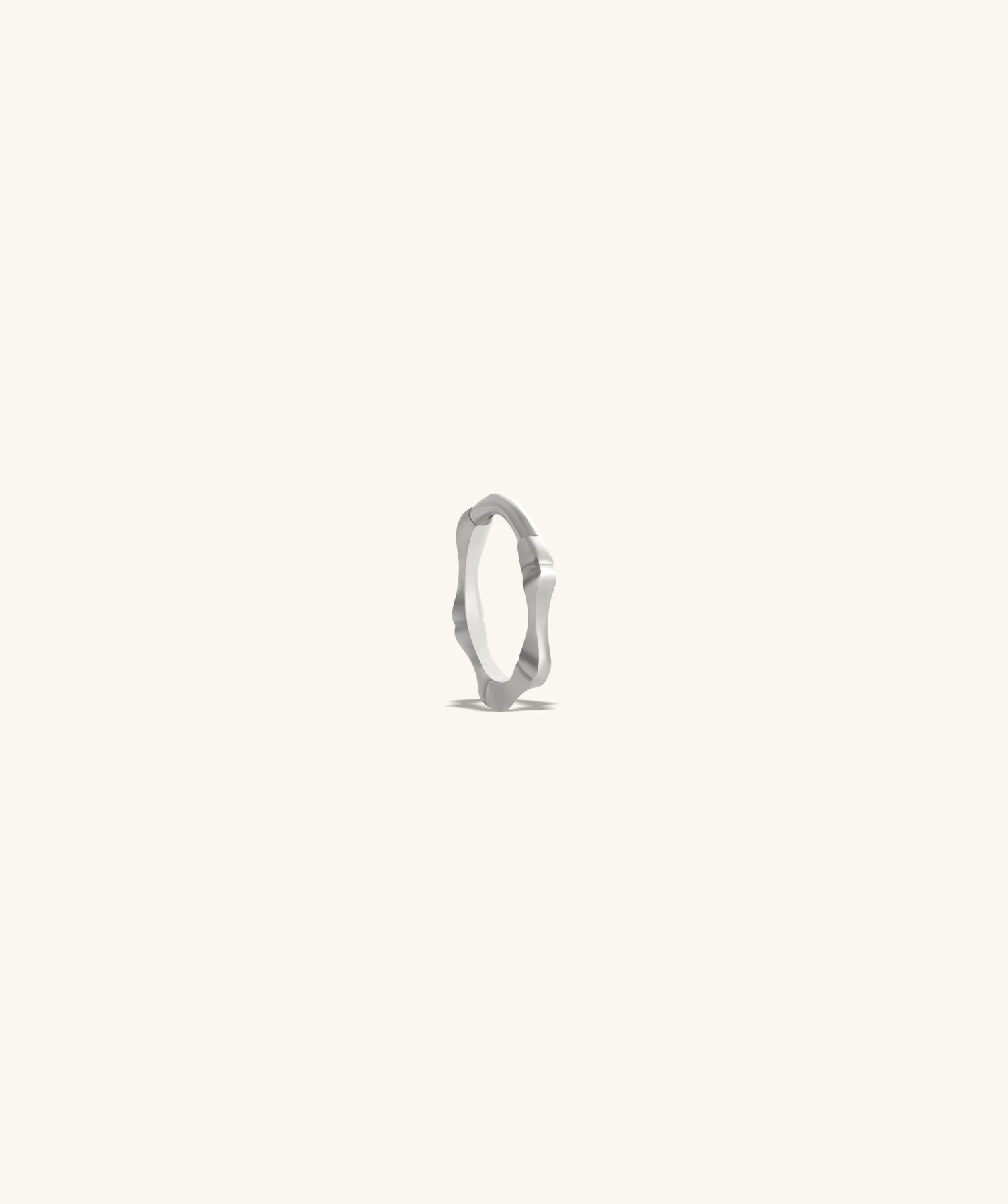 Bamboo Shape Clicker Hoop - OumoJewelry