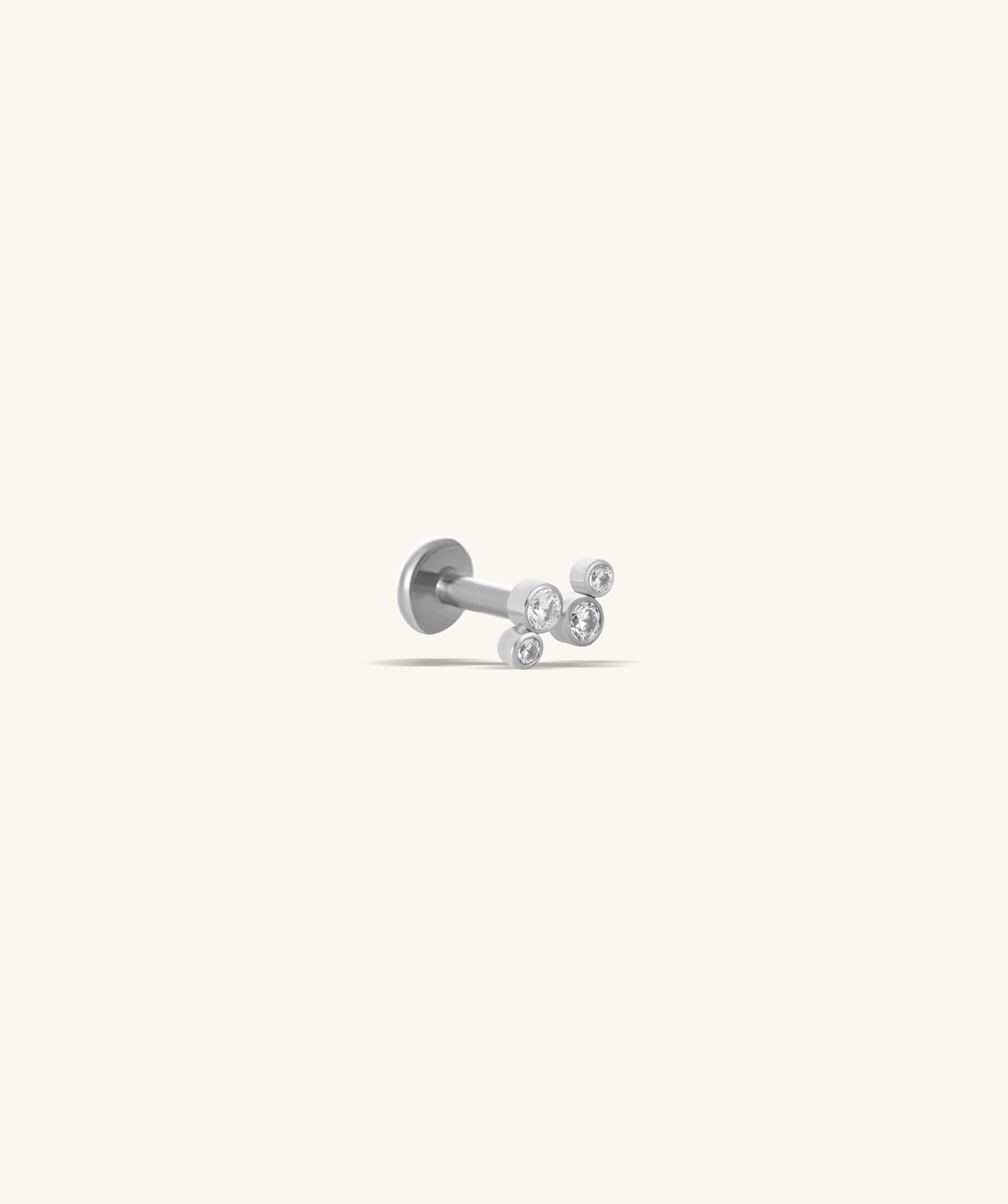 Shiny Flatback Stud - OumoJewelry