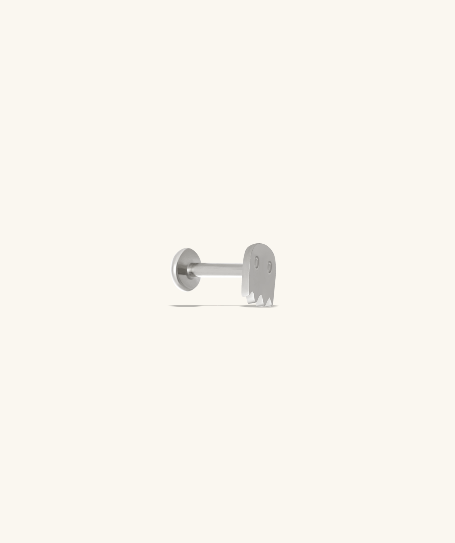 Titanium Ghost Stud - OumoJewelry