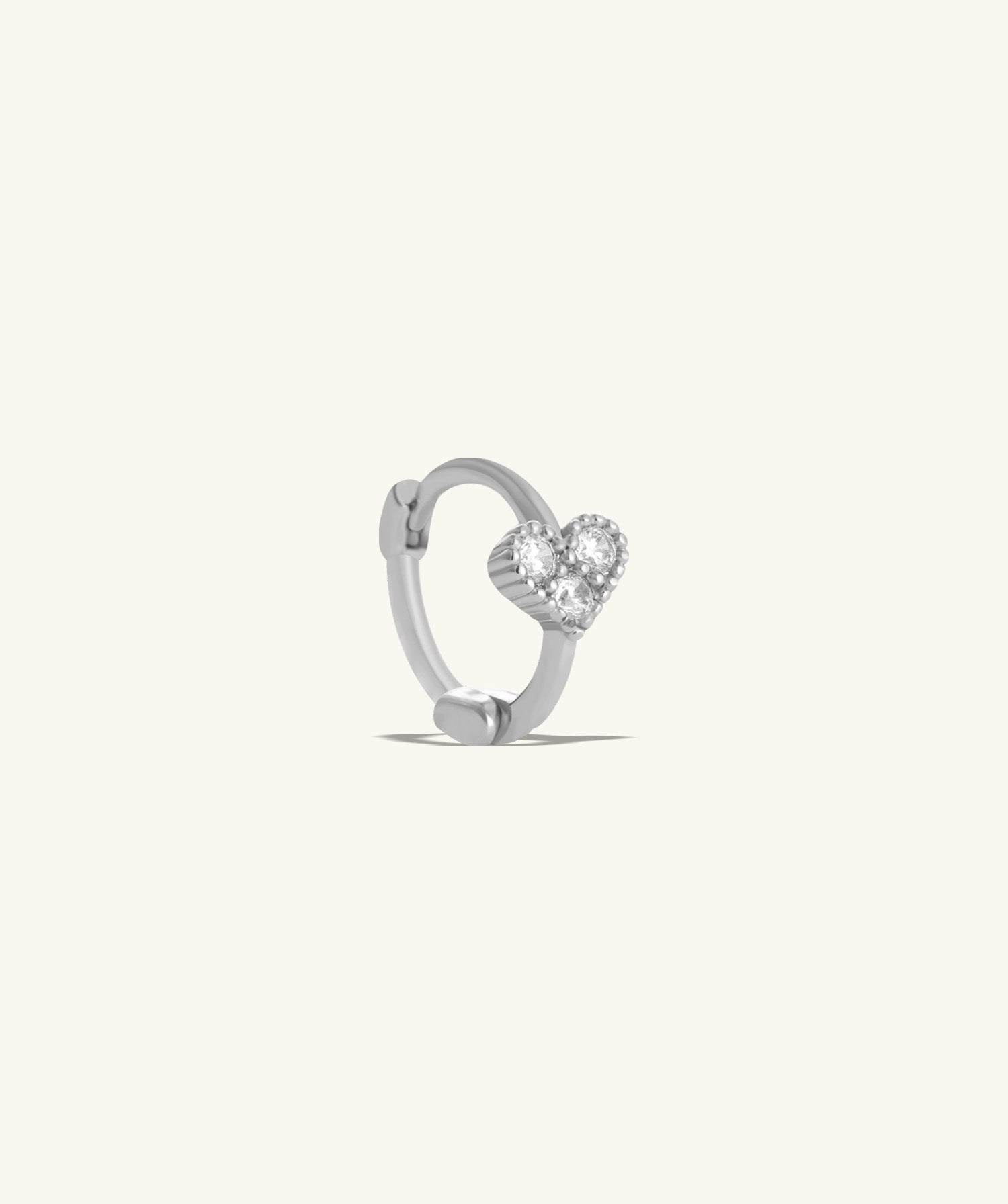 Love Helix Hoop - Brass - Upper Lobe, Helix - Oumo Jewelry