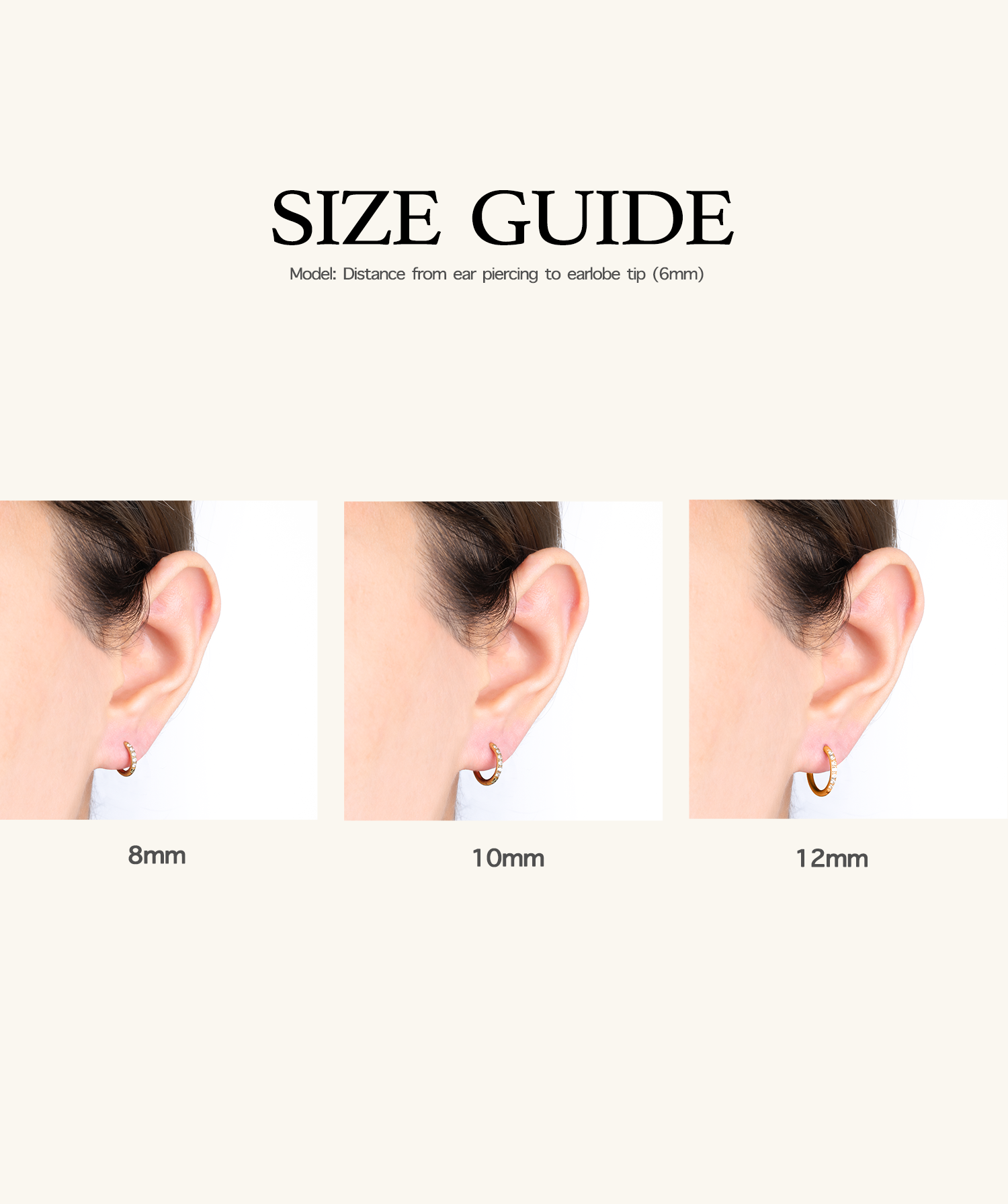 Basic Sparkling Hoop - OumoJewelry