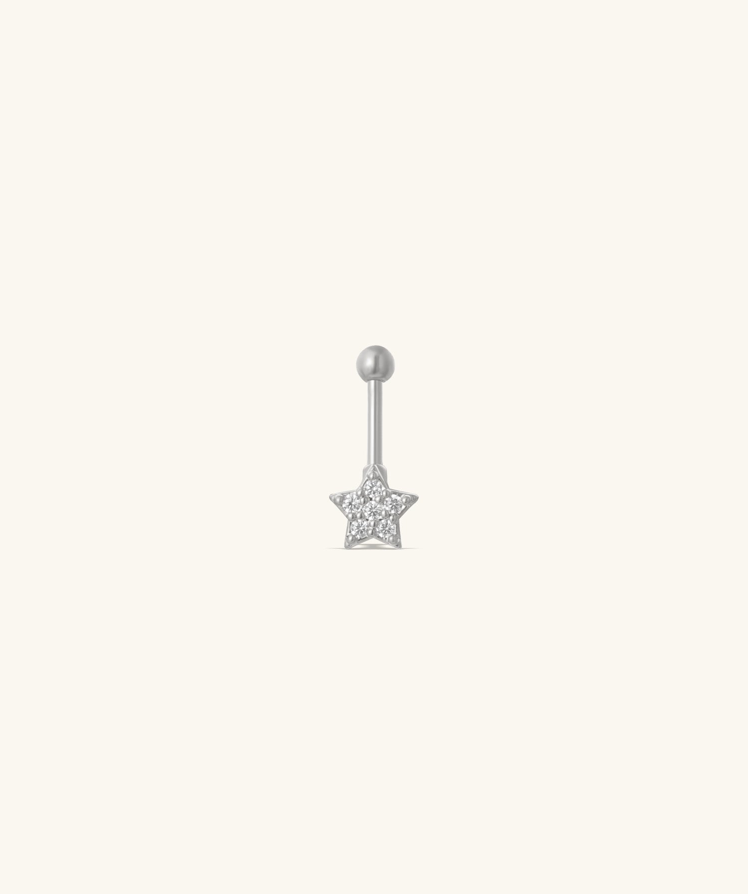 Star Vertical Helix Stud - OumoJewelry